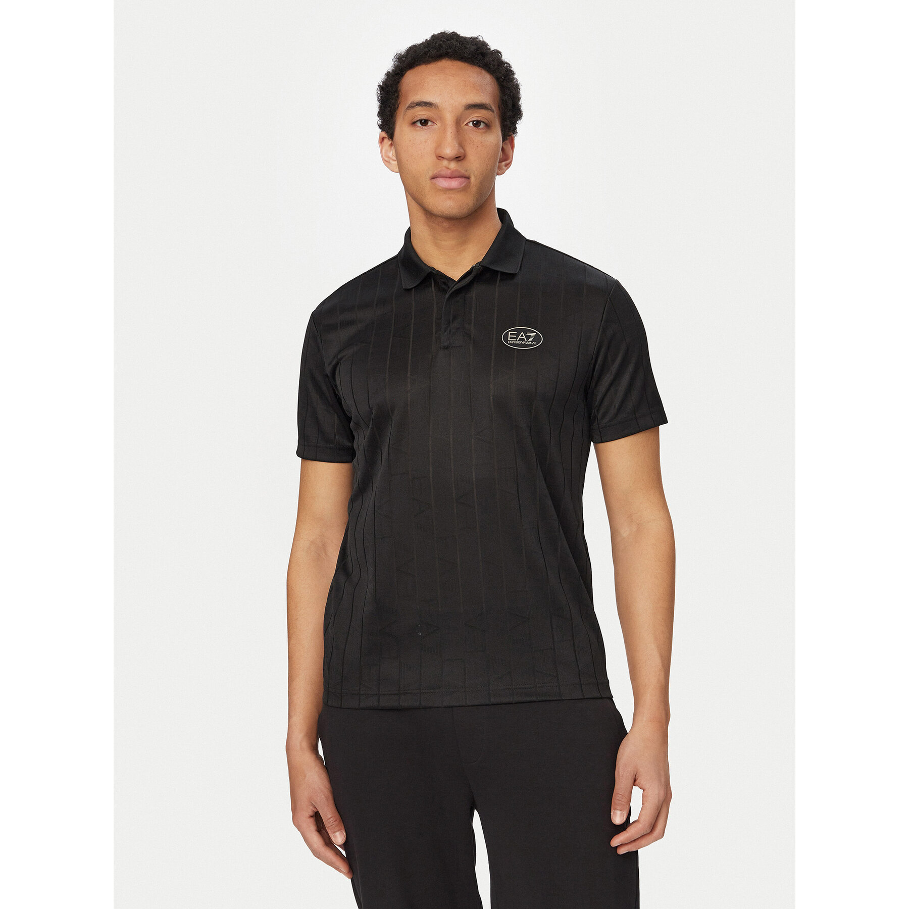 EA7 Emporio Armani Poloshirt 7M001287 AF22277 Schwarz Regular Fit