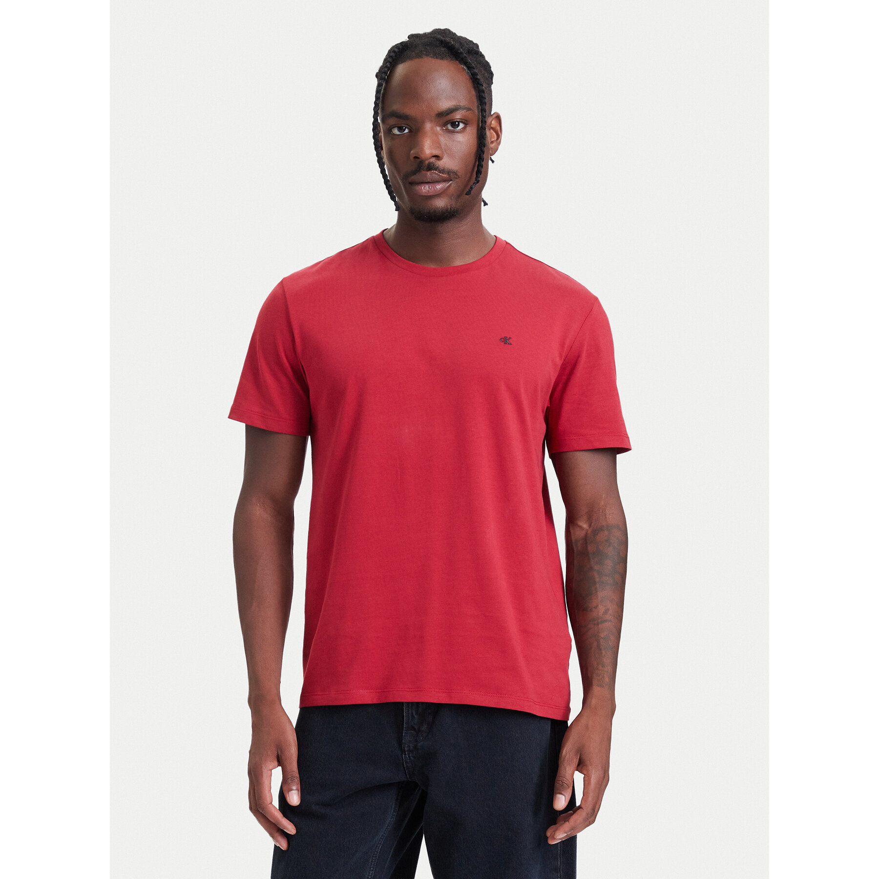 Calvin Klein Jeans T-Shirt LV14RD254G Rot Regular Fit