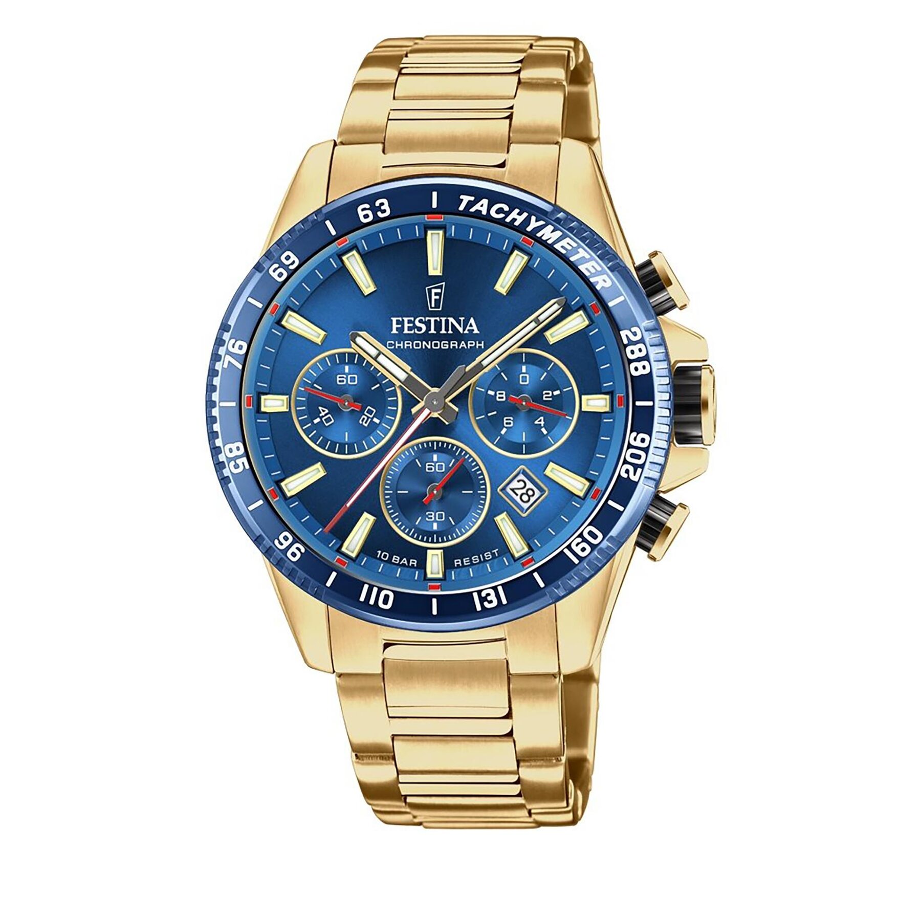 

Годинник Festina Timeless Chronograph 20634/3 Gold, Золотий