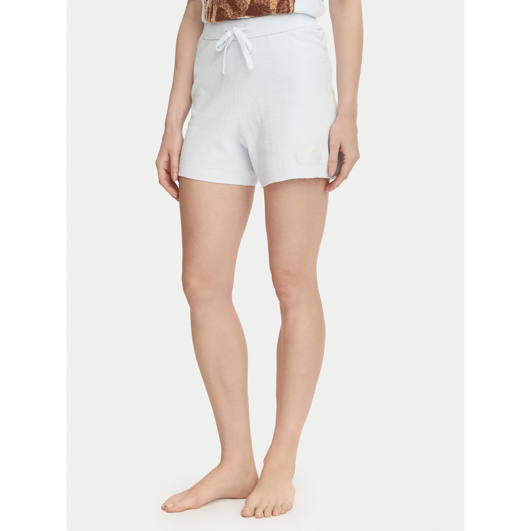 Guess Stoffshorts O6BD01 Z1148 Hellblau Regular Fit
