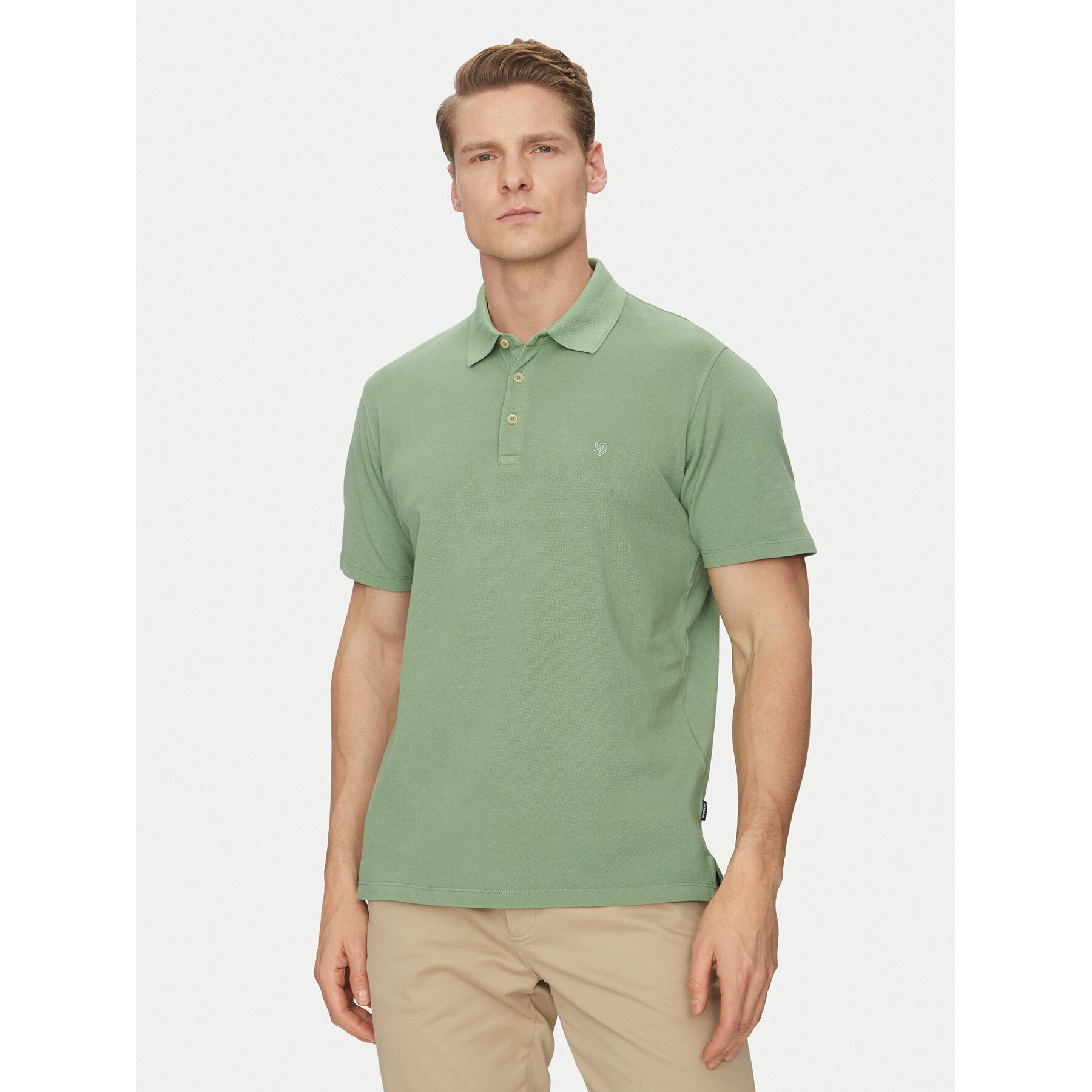 Jack & Jones Pólóing William 12257315 Zöld Regular Fit