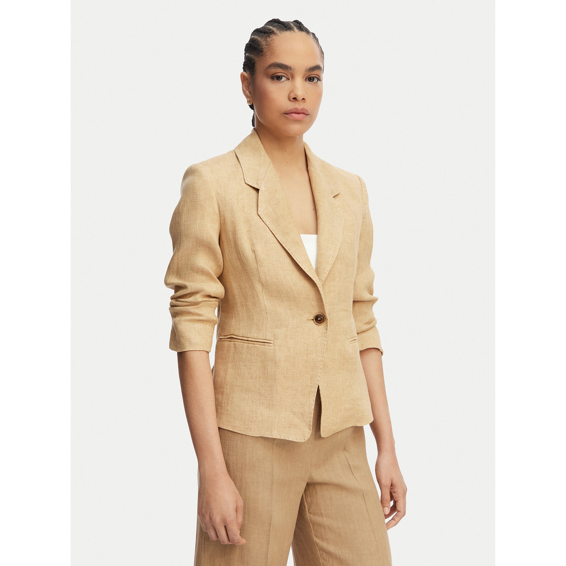 Marella Sakko Cardato 2613041092 Beige Regular Fit