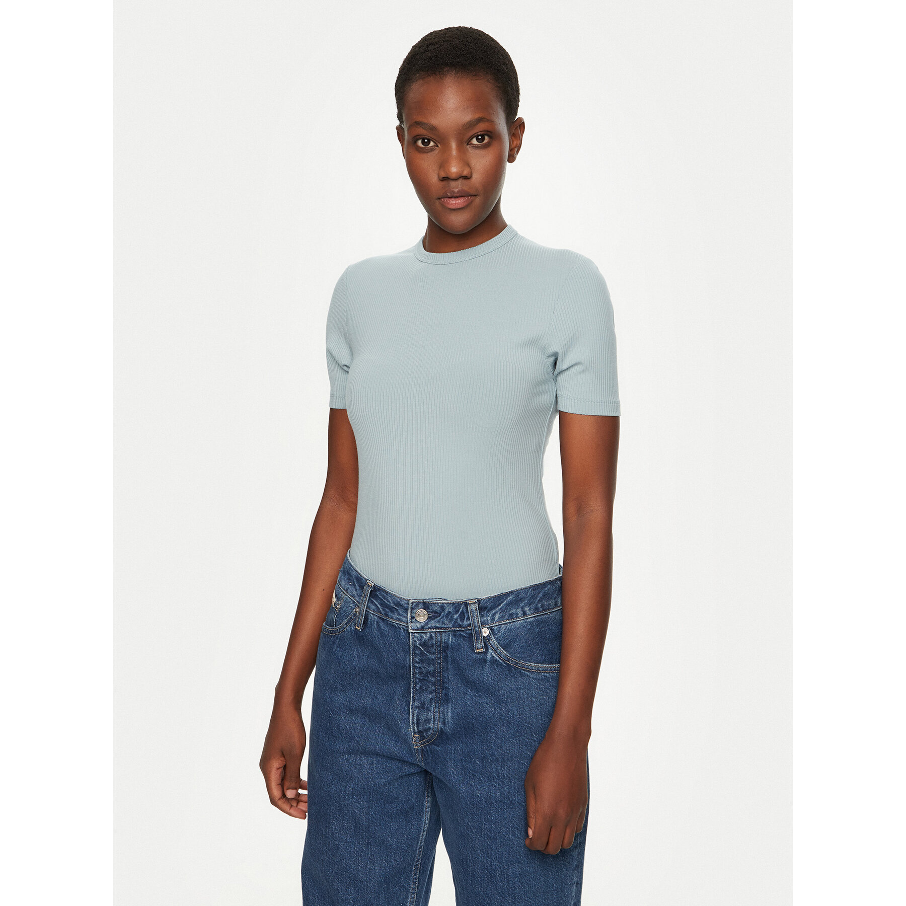 Calvin Klein Póló K20K208052 Kék Slim Fit