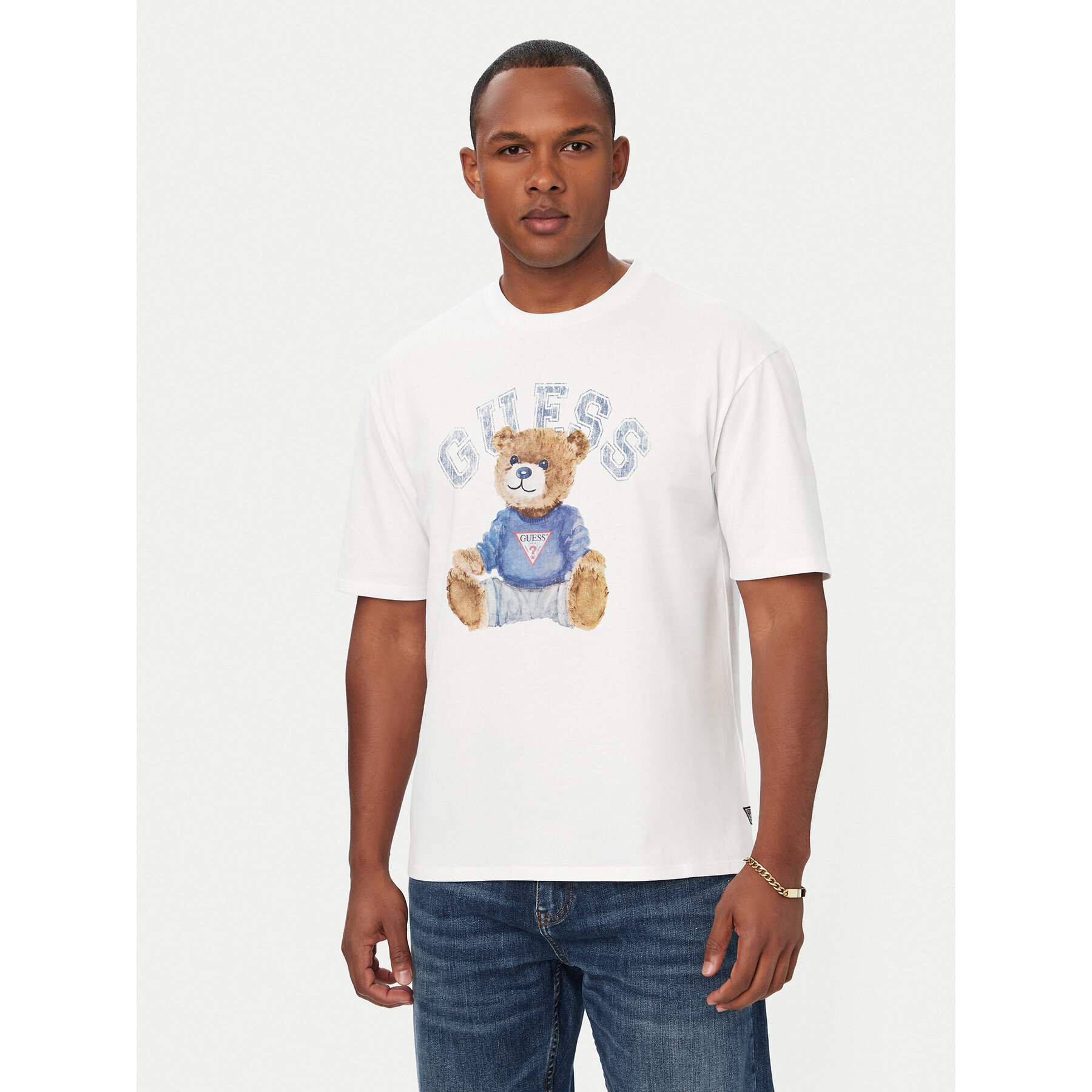 Guess T-shirt M6YI75K5409 Bijela Regular Fit