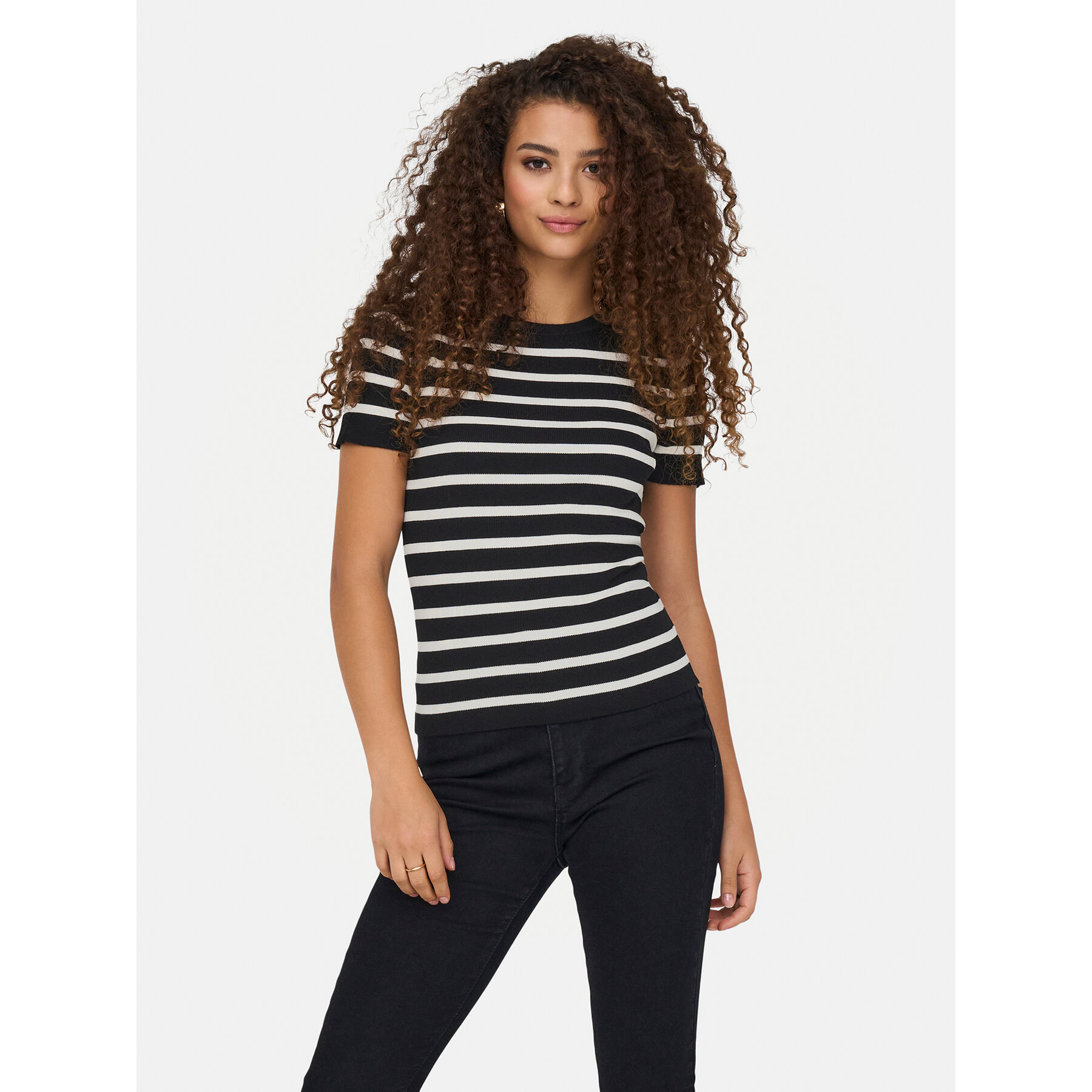 JDY JDY T-Shirt Cirkeline 15307860 Μαύρο Slim Fit