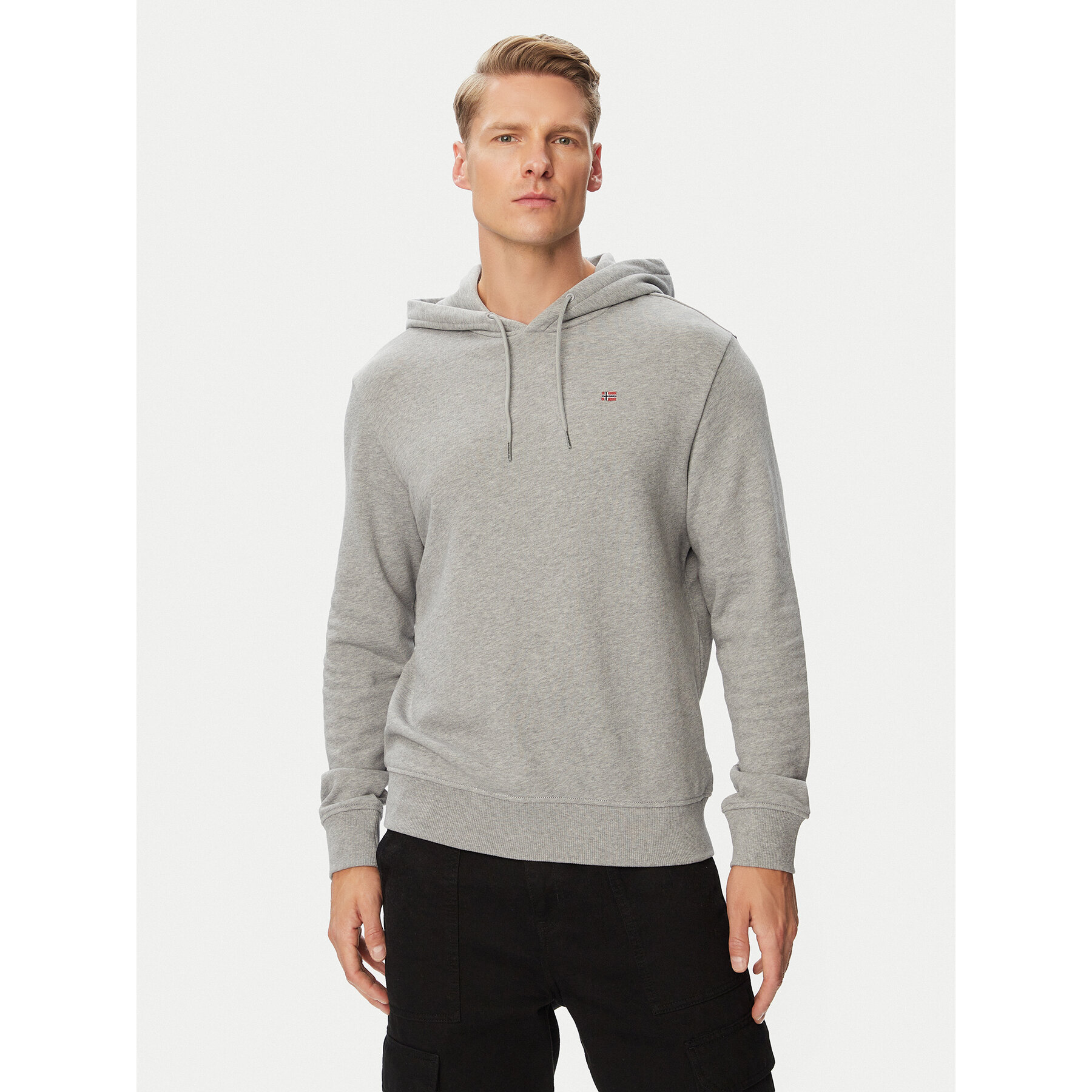 Napapijri Sweatshirt Balis H NP0A4H8A Grau Regular Fit