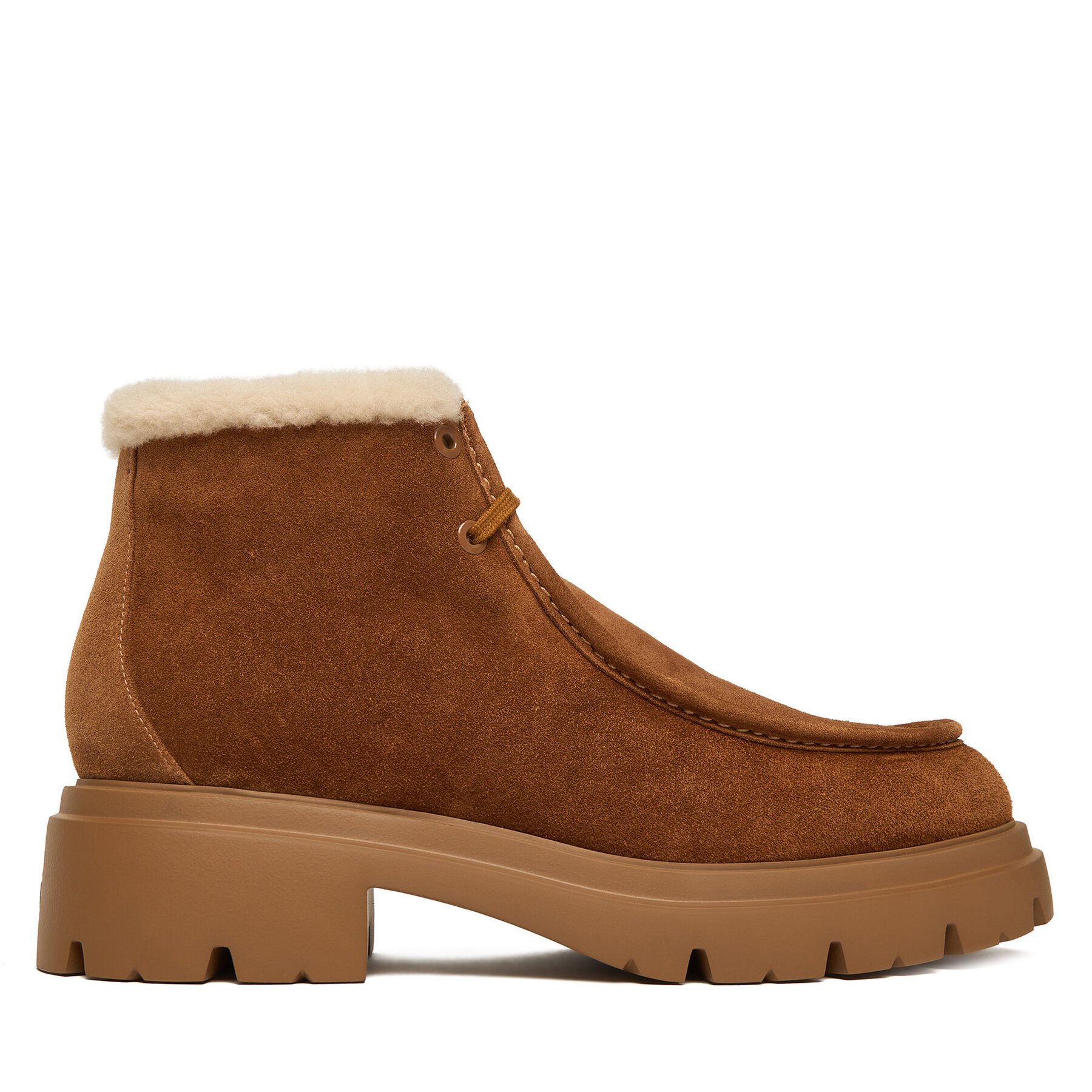 Gležnjarji Stuart Weitzman Hudson Shrling SM607 YHV Bakrena