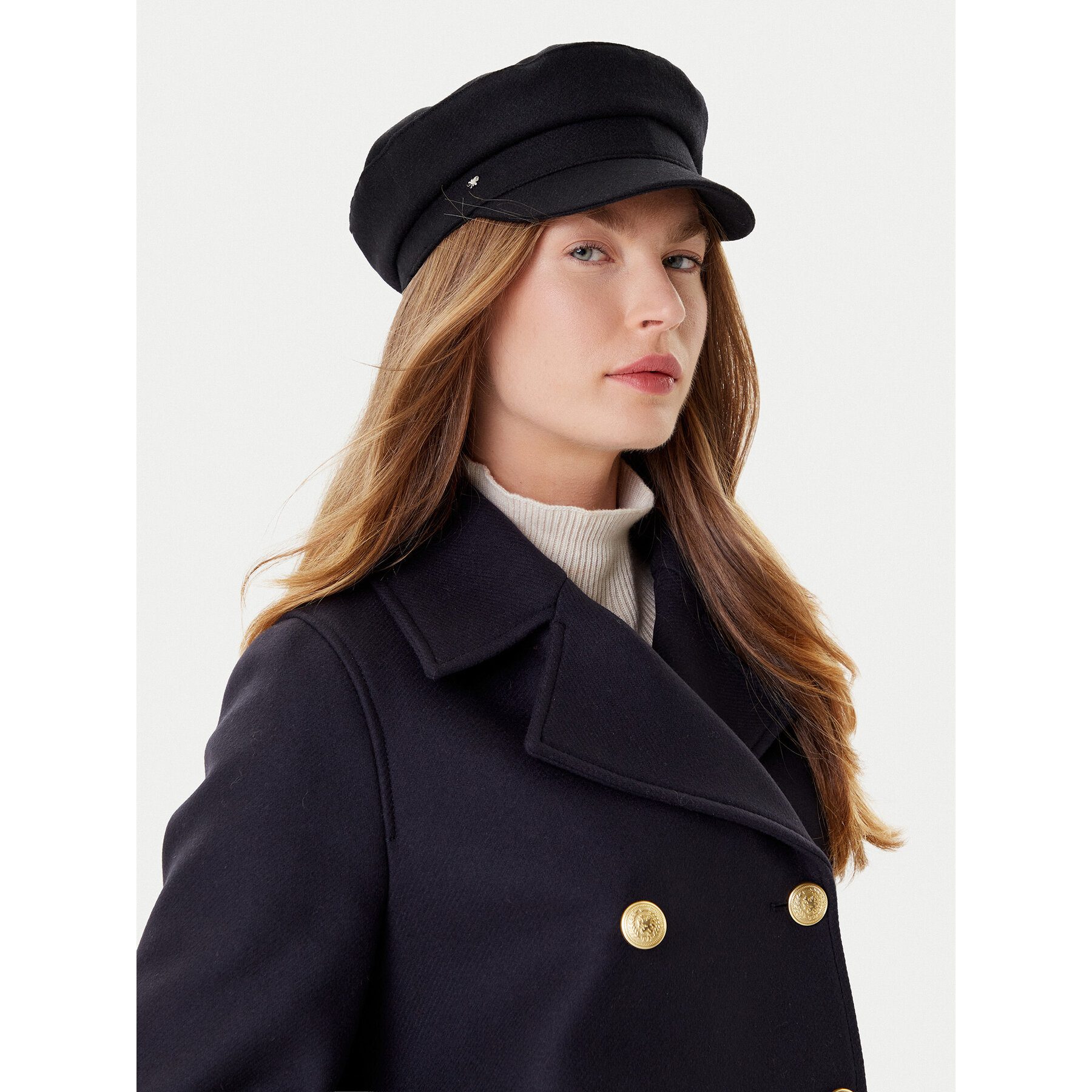 Flat cap Weekend Max Mara Angora 2525576044 Negru