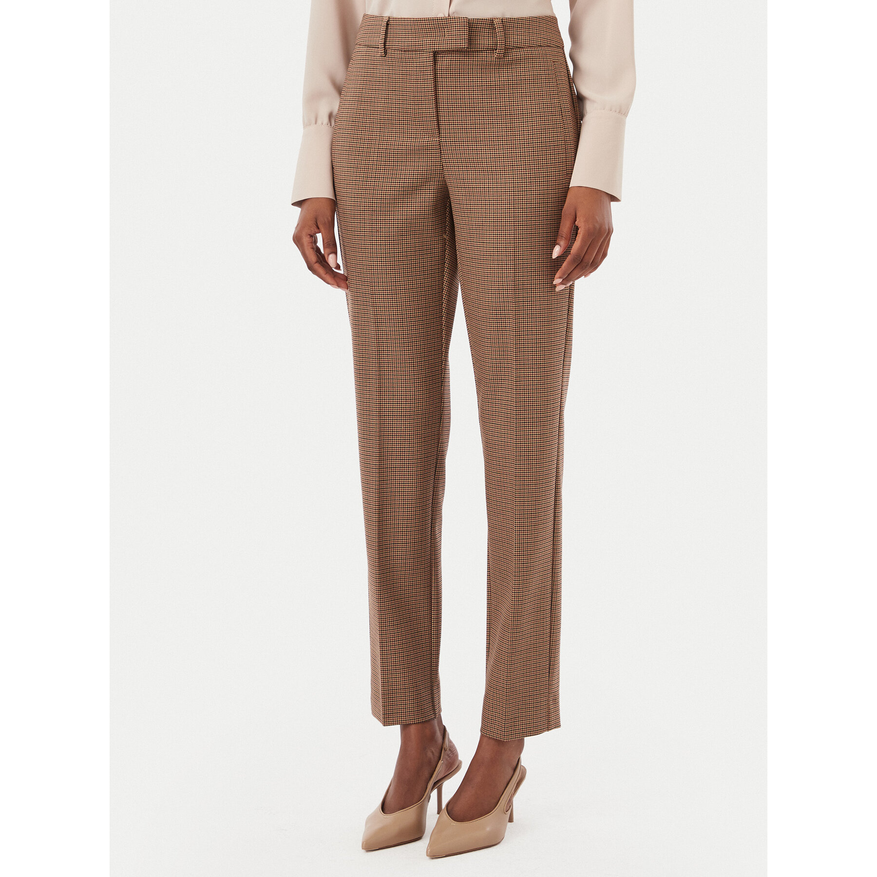 Marella Stoffhose Fuoco1 2623136172 Hellbraun Regular Fit