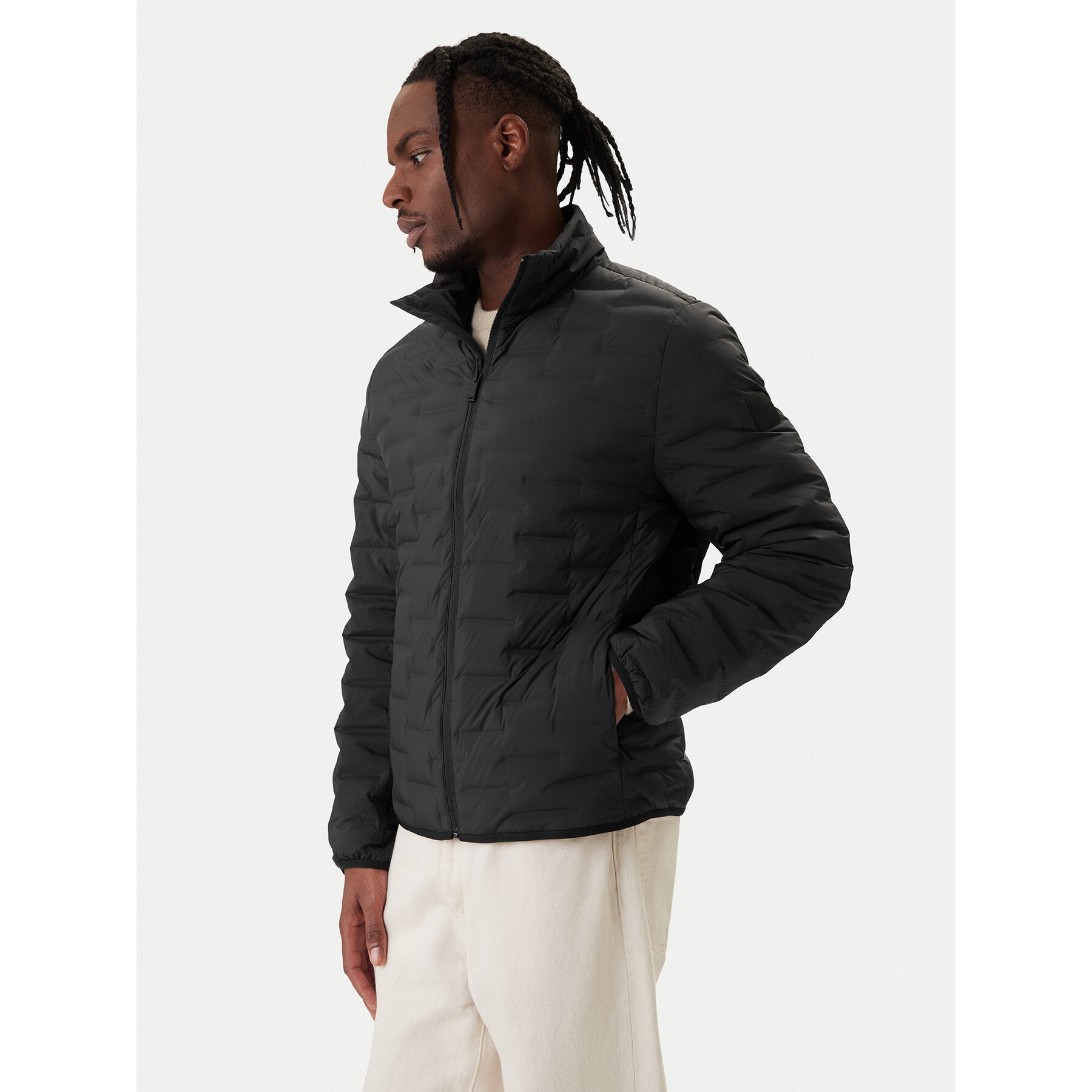 Calvin Klein Daunenjacke LV04LD520G Schwarz Regular Fit