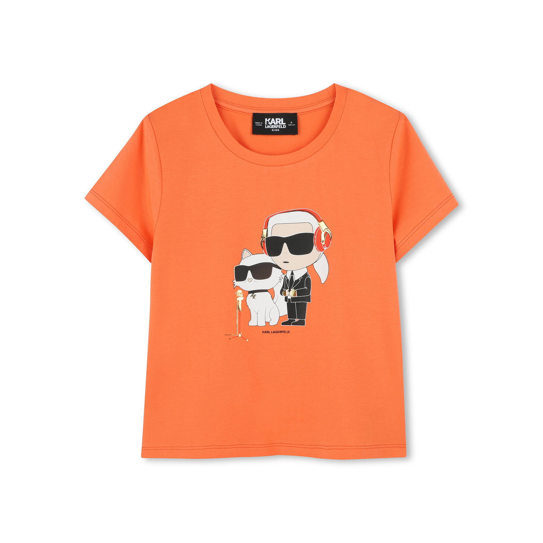 Karl Lagerfeld Kids Karl Lagerfeld Kids T-Shirt Z30492 S Πορτοκαλί Regular Fit