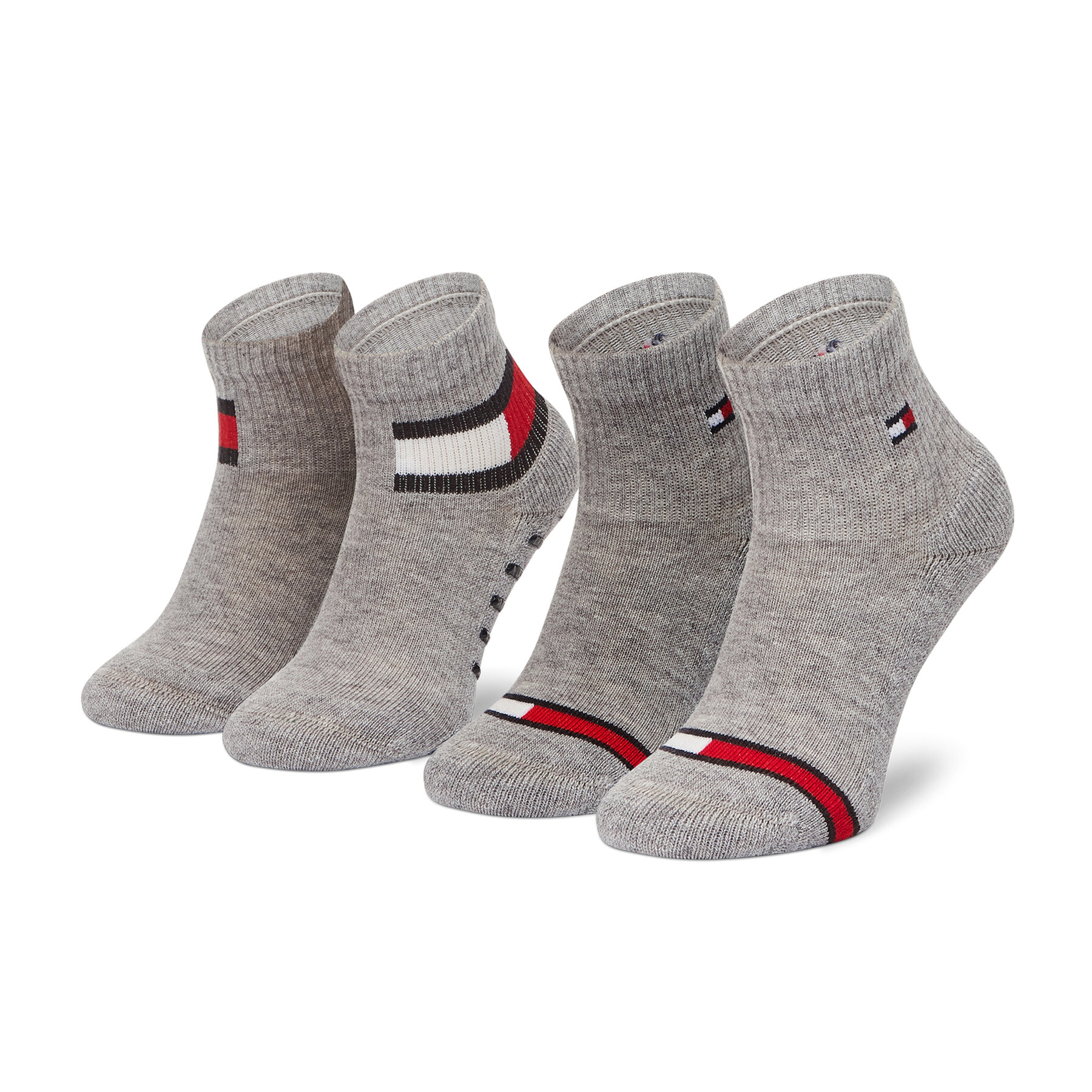 Set od 2 para dječjih visokih čarapa Tommy Hilfiger 100002319 Siva
