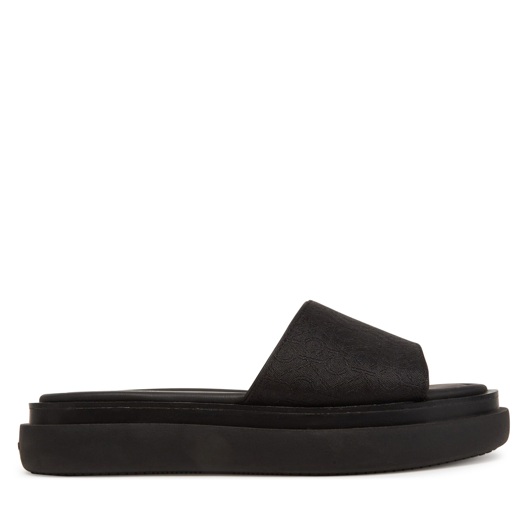 Şlapi Calvin Klein Flatform Slide Jacq HW0HW02461 Negru