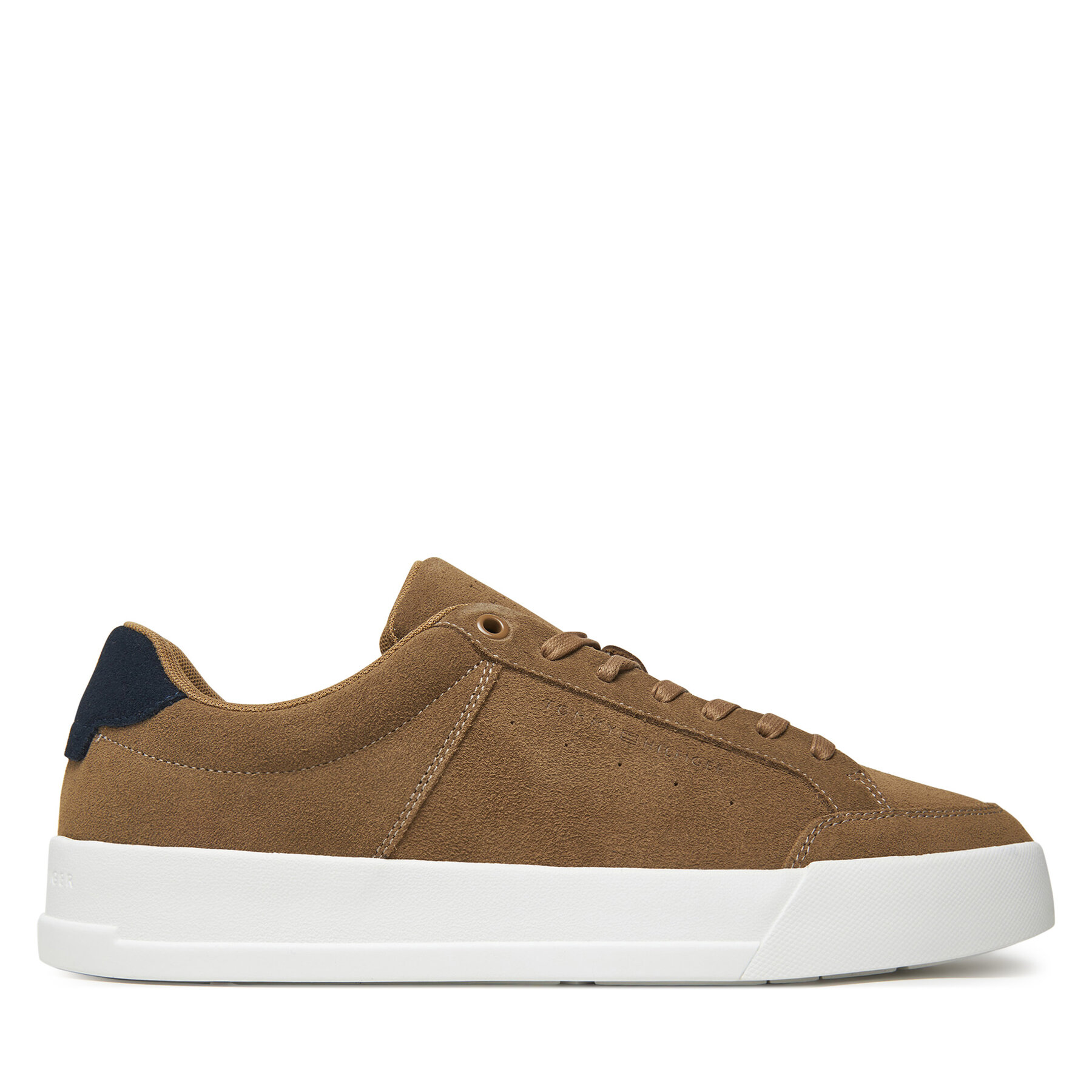 Sneakersy Tommy Hilfiger Th Court Summer Suede FM0FM05517 Hnedá