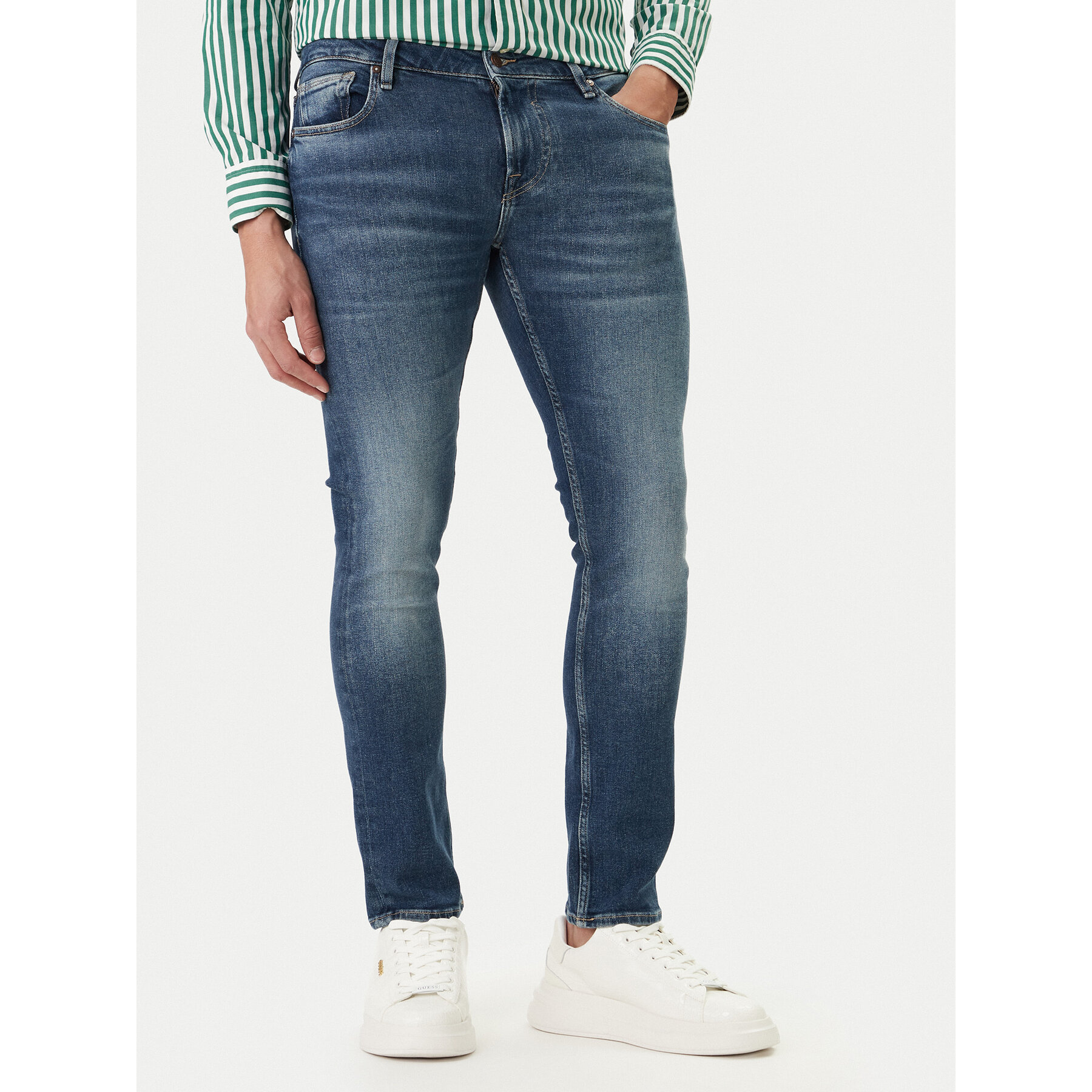 Guess Jeans M2YAN1 D4Q42 Blau Skinny Fit