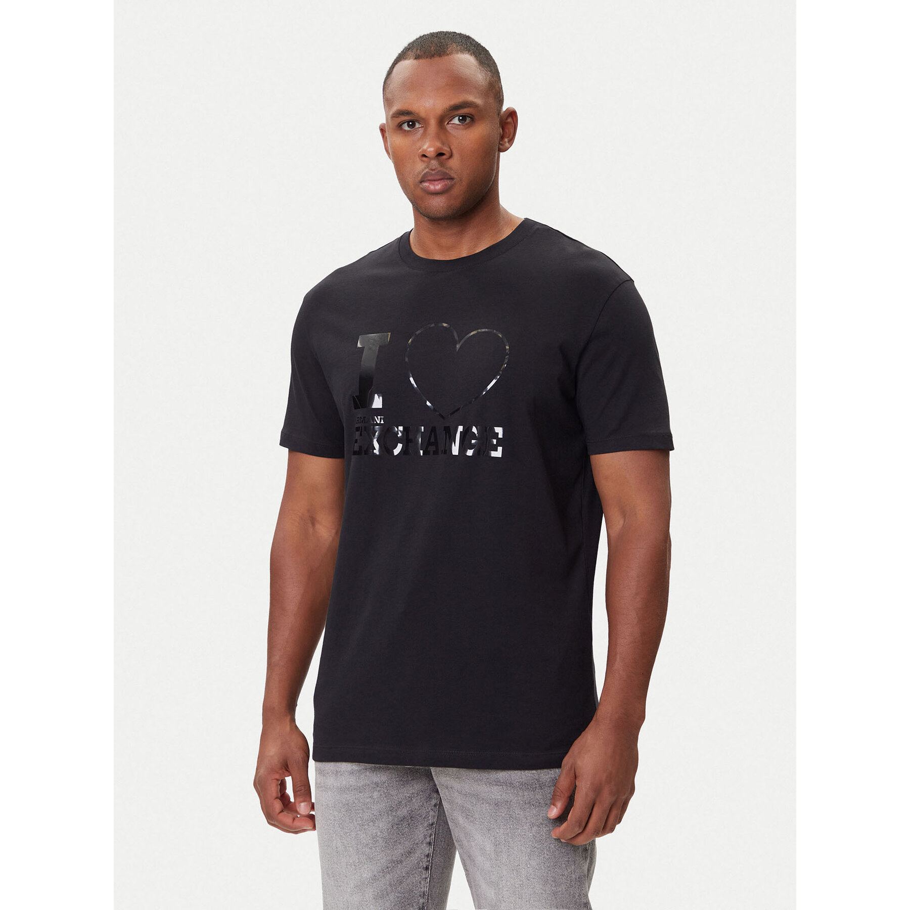 Armani Exchange T-Shirt XM001413 AF16432 MC314 Schwarz Regular Fit