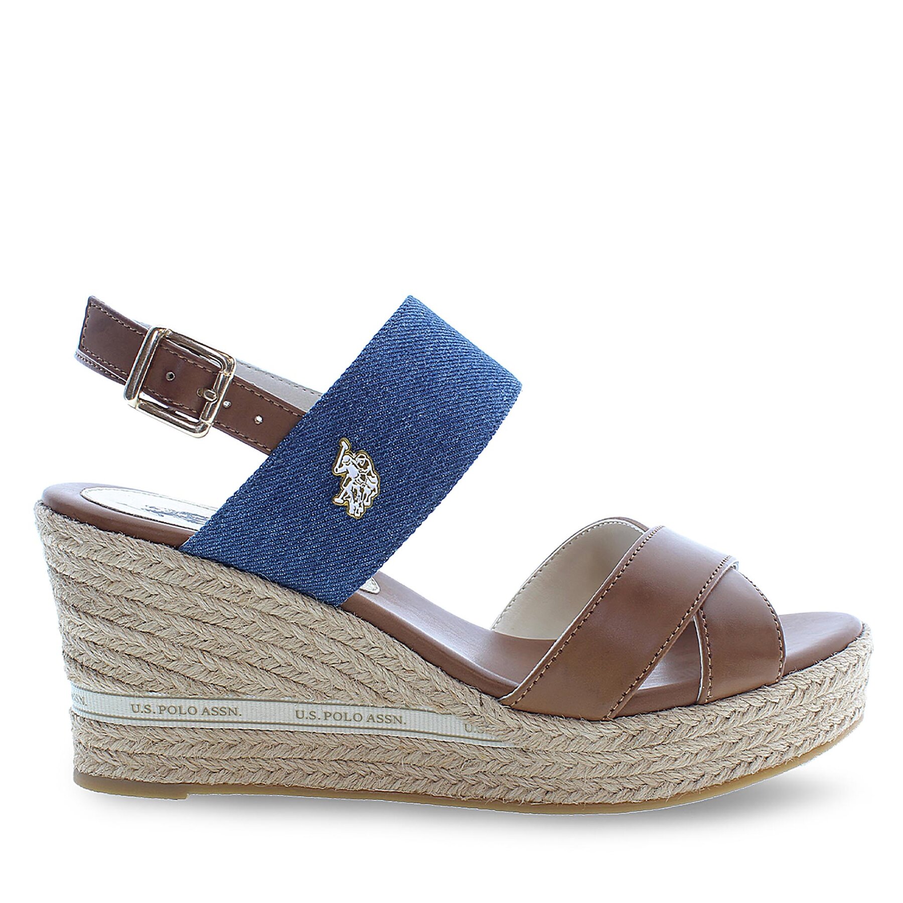 Damskie Espadryle U.S. Polo Assn., Rozmiar 40 Brązowy Alyss ALYSSA011