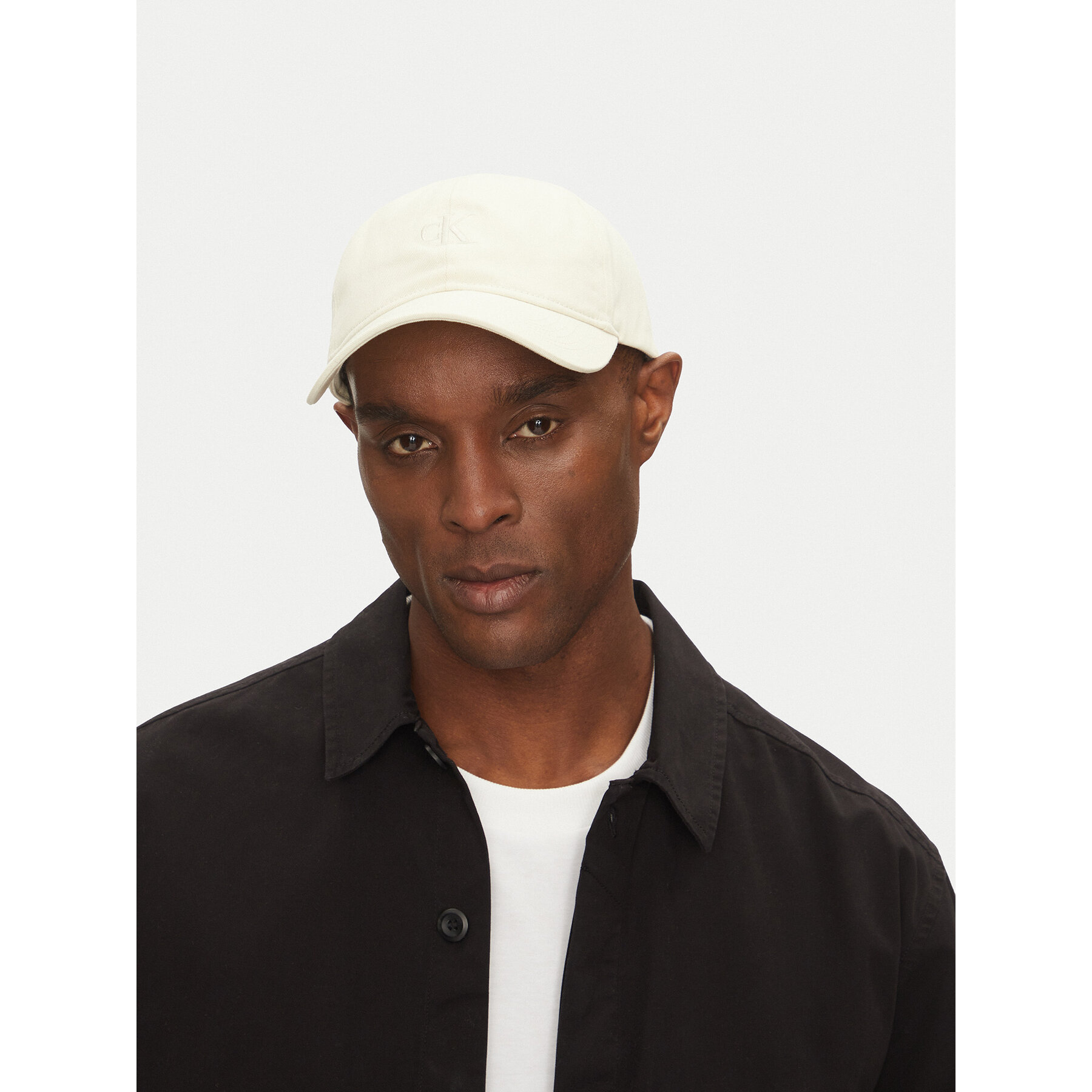 Šilterica Calvin Klein 6 Panel Small Monogram LV04G5002G Krem
