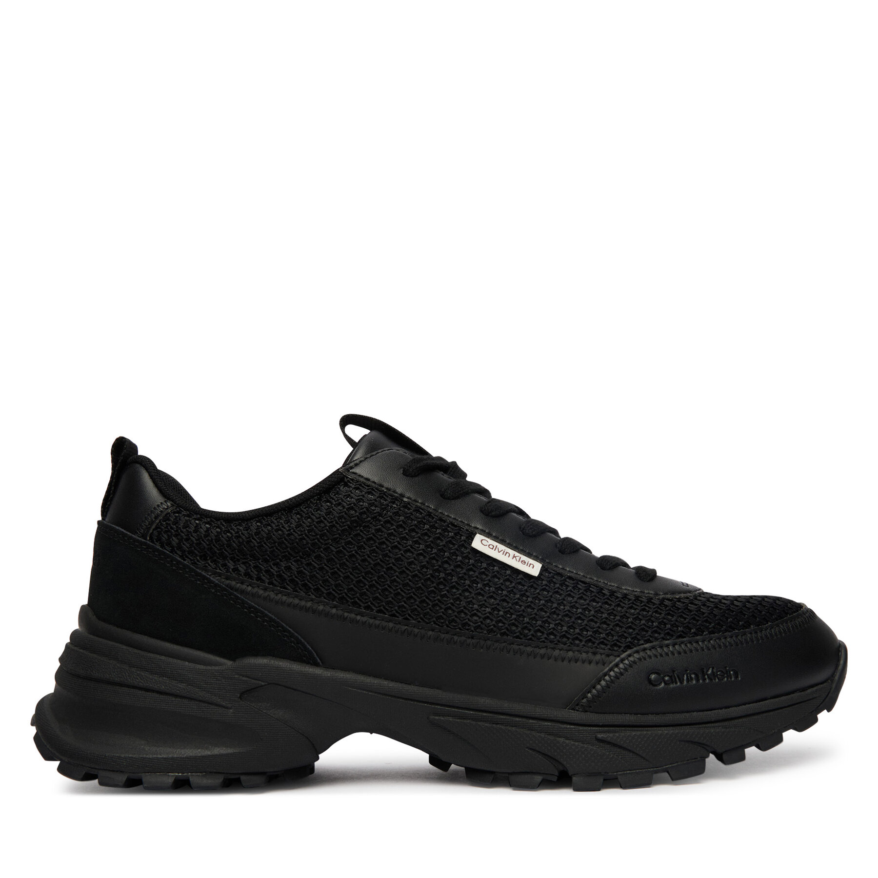 Sneakersy Calvin Klein Hike Runner Laceup Mesh HM0HM02240 Čierna