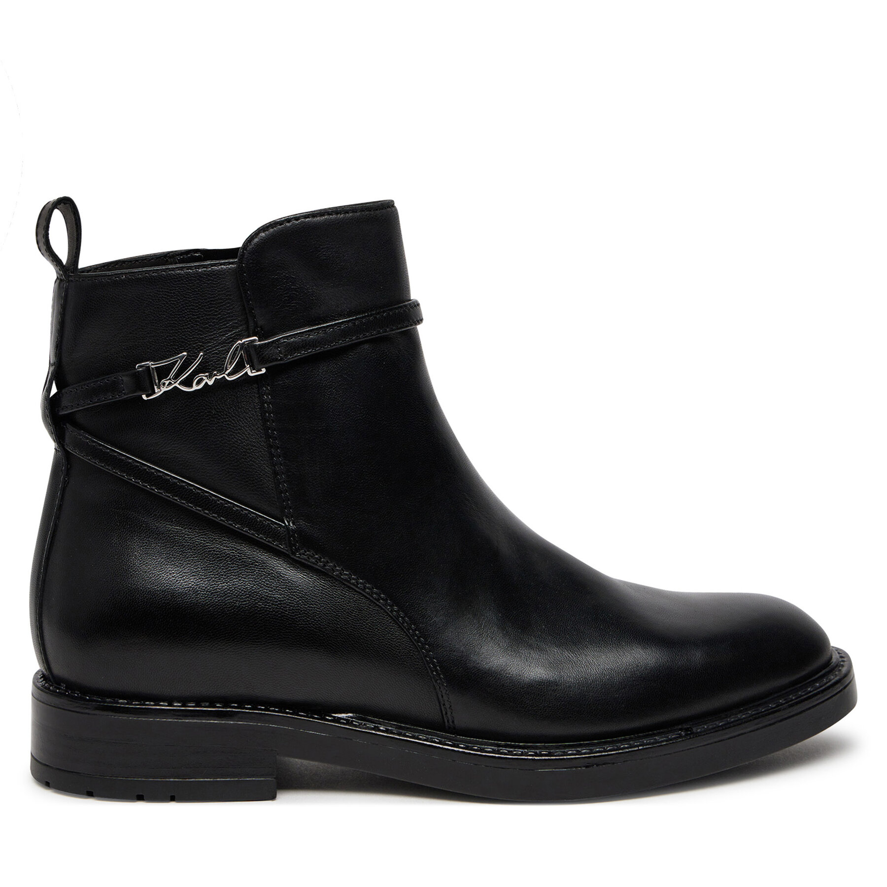 Členková obuv KARL LAGERFELD KL41444 Čierna