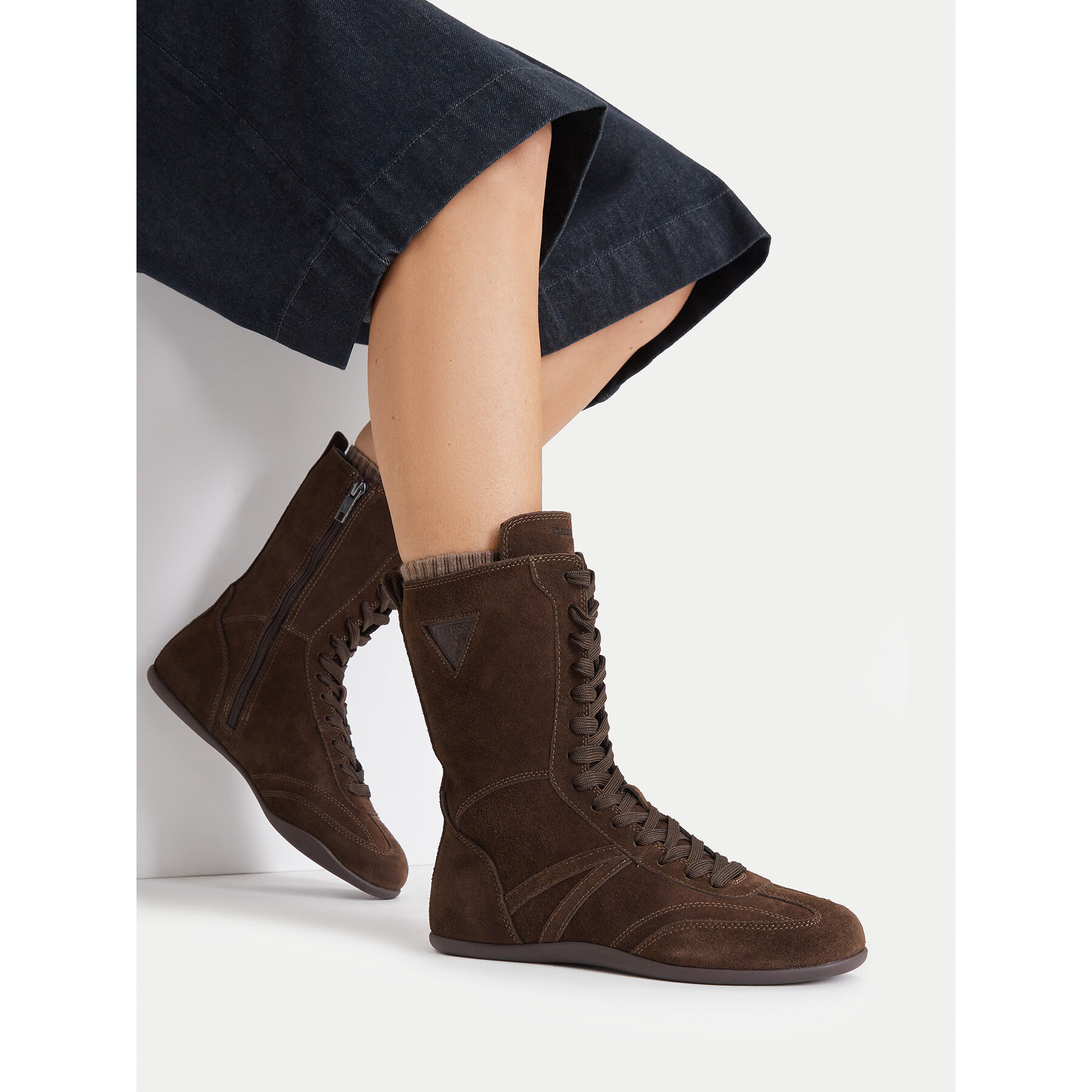 Μποτίνια Guess Jeans EO-GUJ0316 Καφέ