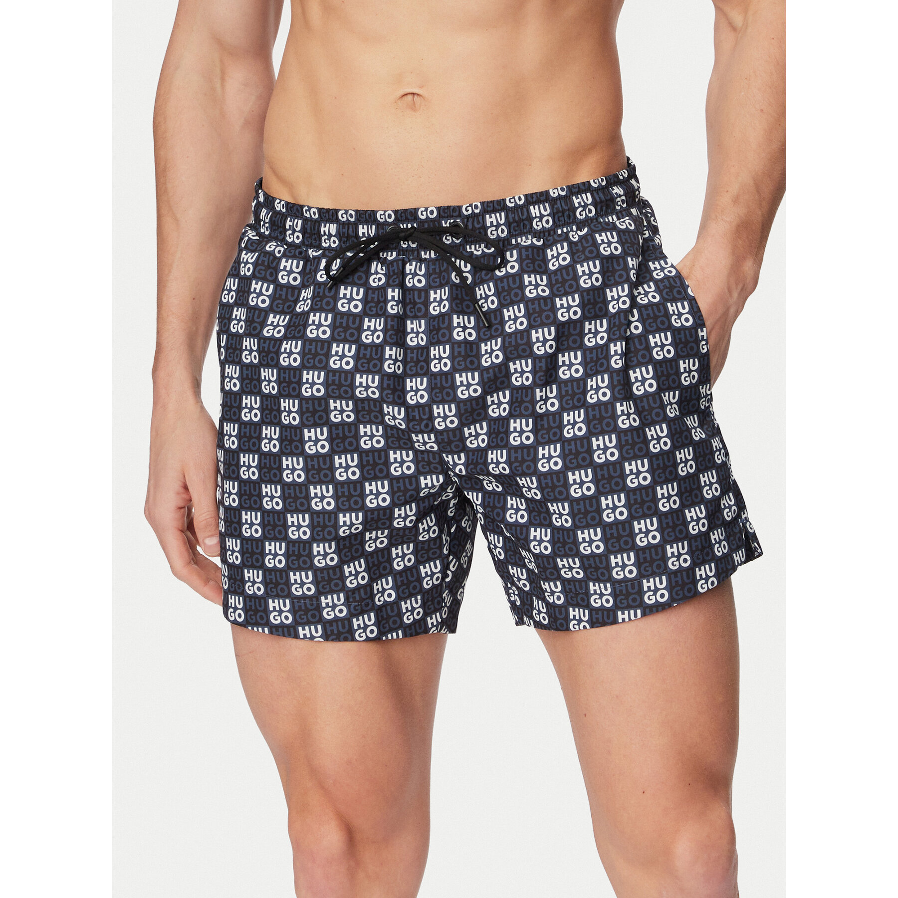 HUGO Badeshorts Aaron 50556792 Dunkelblau Regular Fit