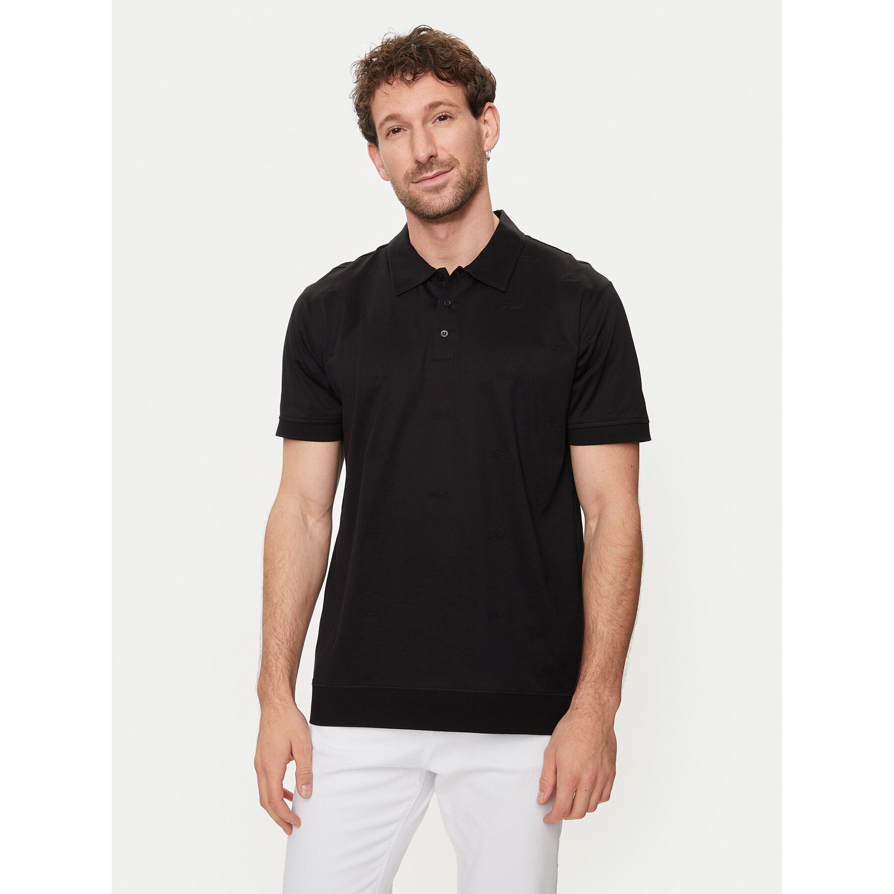 KARL LAGERFELD Polo 745007 542201 Nero Regular Fit