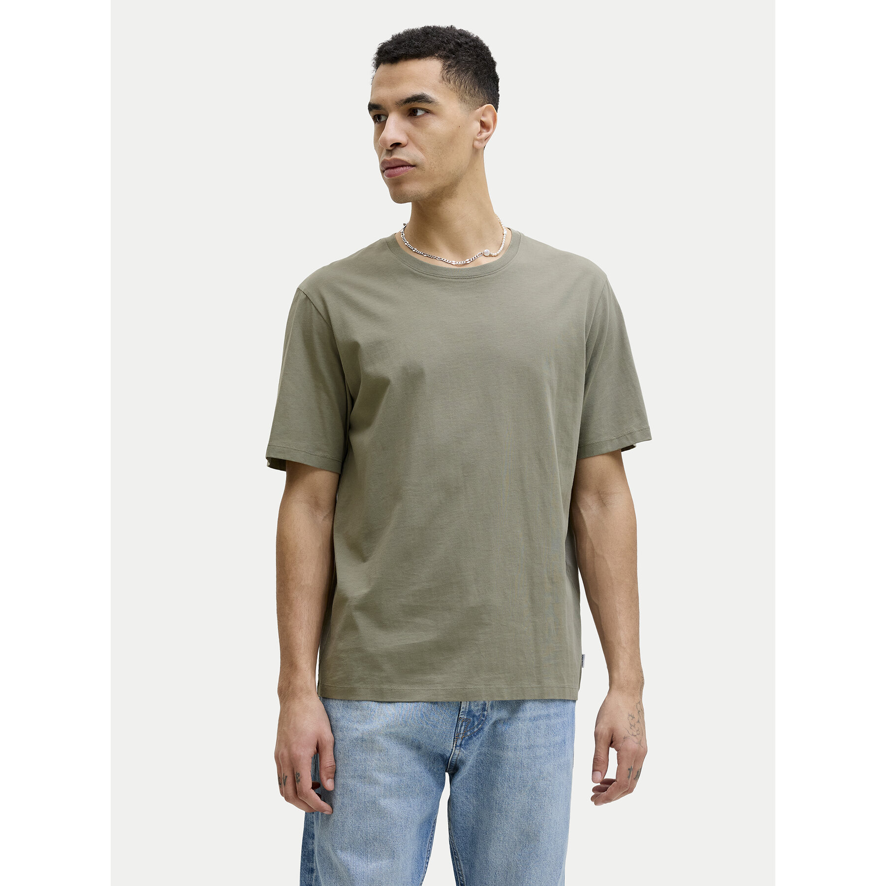 Jack & Jones Majica Basic 12156101 Zelena Regular Fit