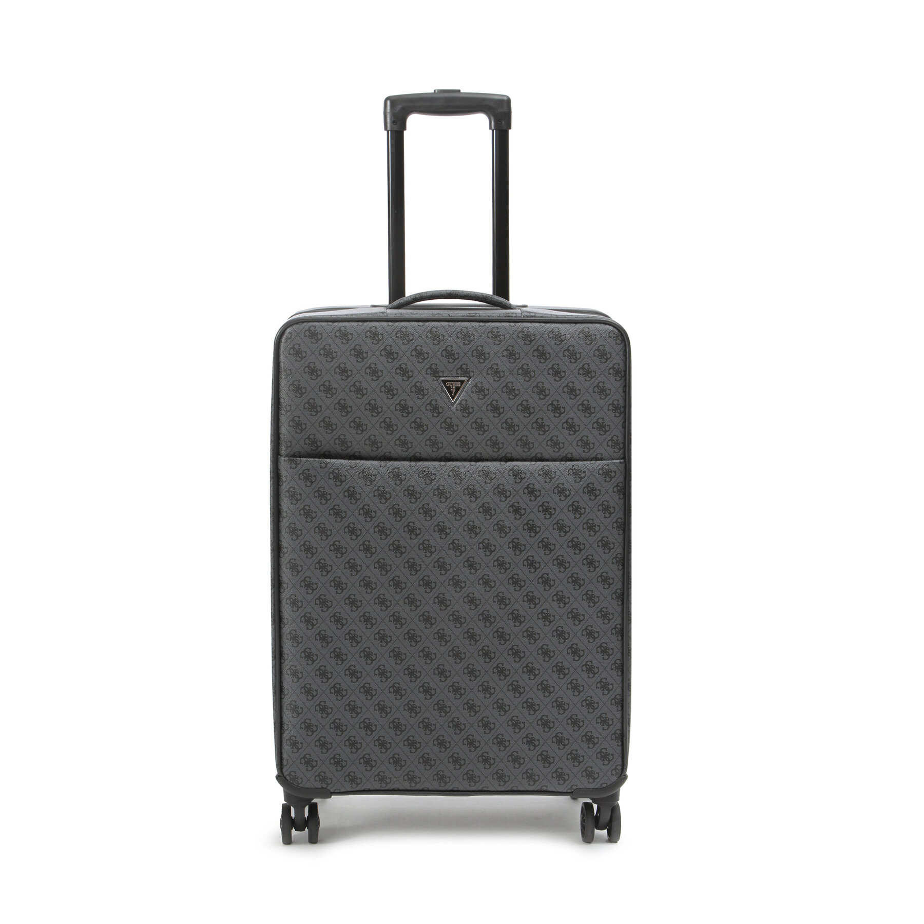 Walizka duża Guess Czarne rodowanie Vezzola Travel TMVZLS P3302