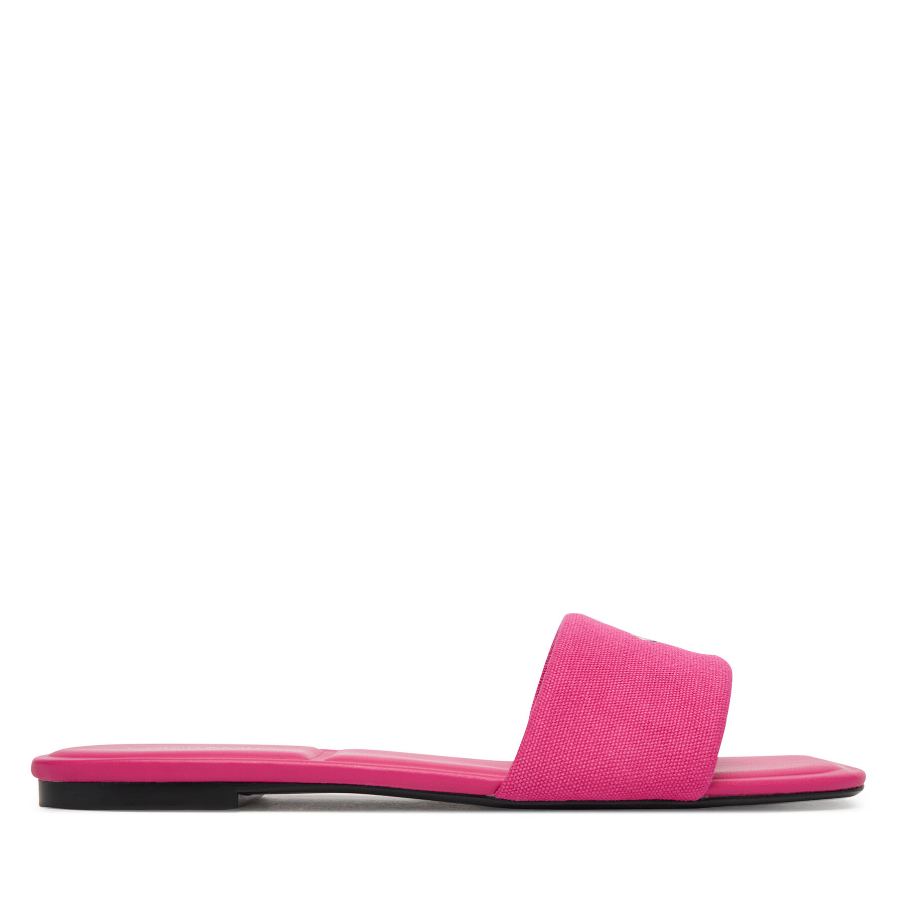 Şlapi Calvin Klein Square Flat Sndl Canvas Hw HW0HW03129 Roz