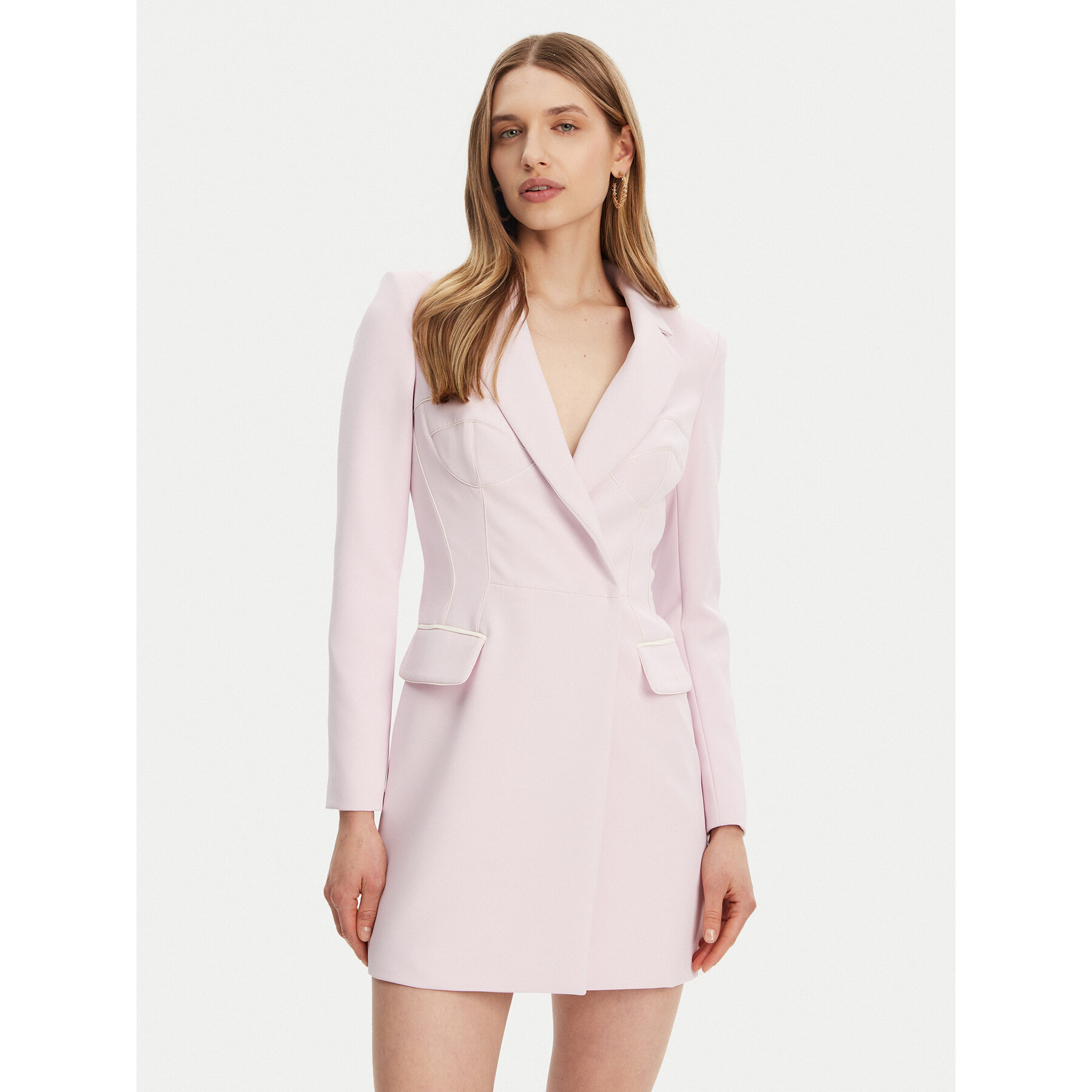 Elisabetta Franchi Coctailkleid AB-734-51E2-V600 Rosa Regular Fit
