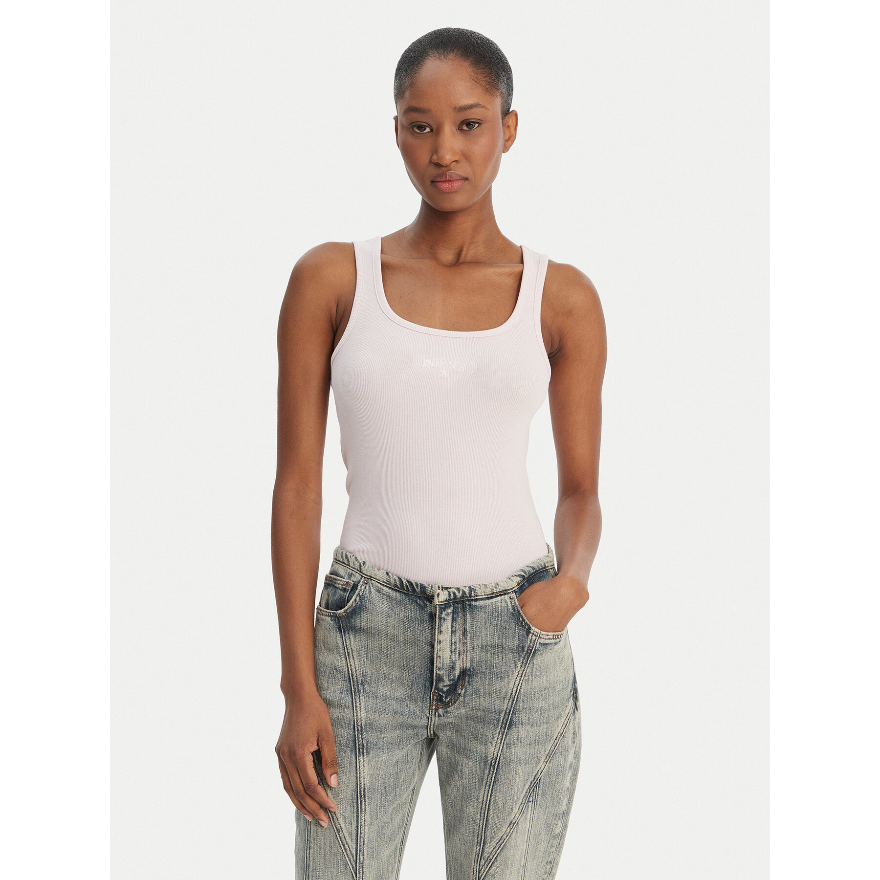 Guess Jeans Top W6GPZ2 KA0H1 Roza Slim Fit
