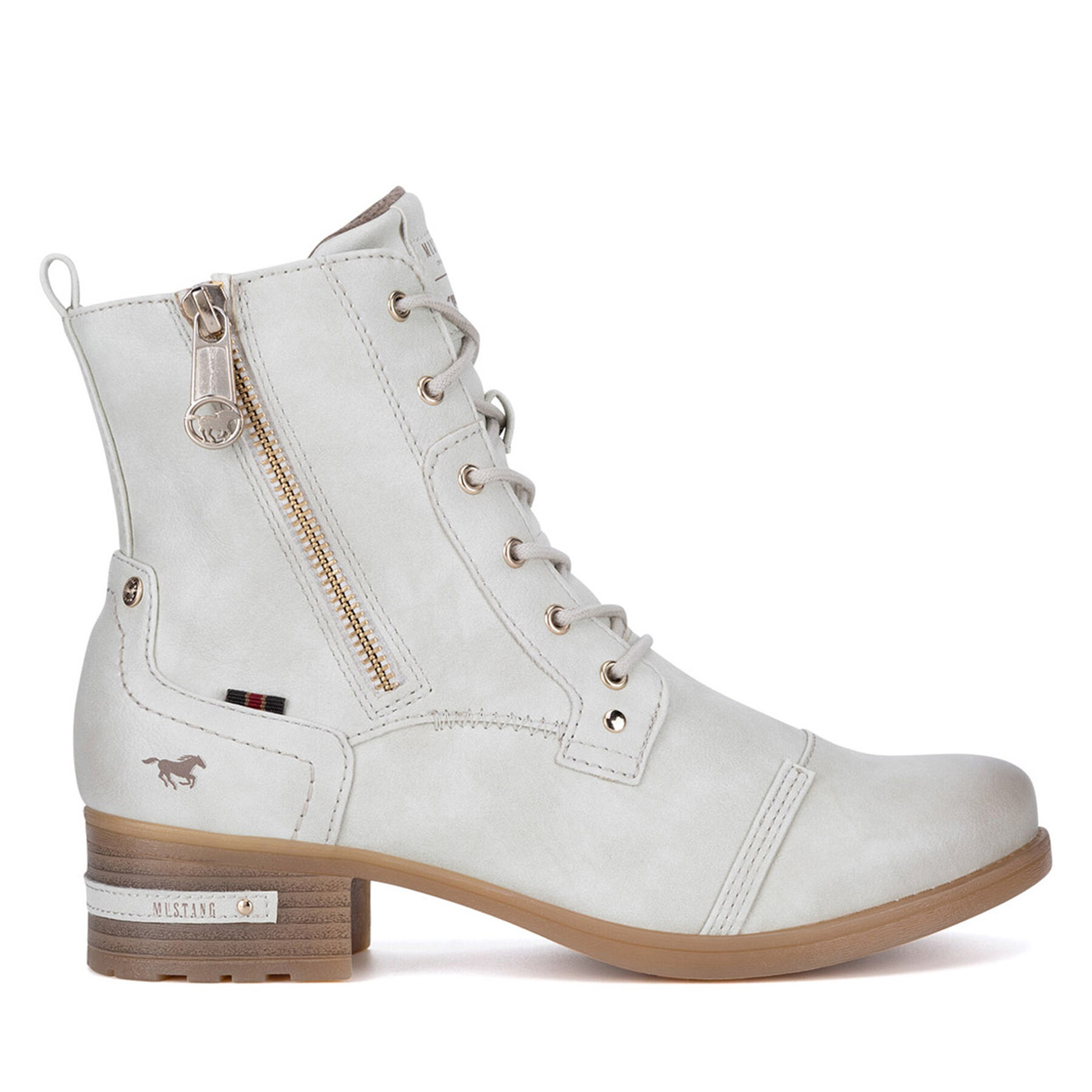 Donna Stivaletti Mustang, Taglia 40, Bianco, 1229-513, taglia : 40