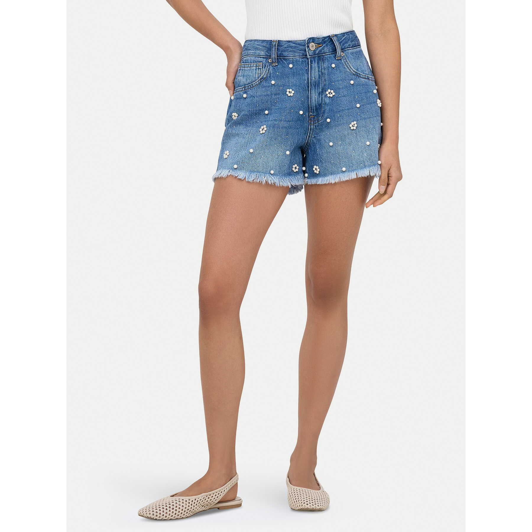 ONLY Jeansshorts Zuma 15370792 Blau Regular Fit