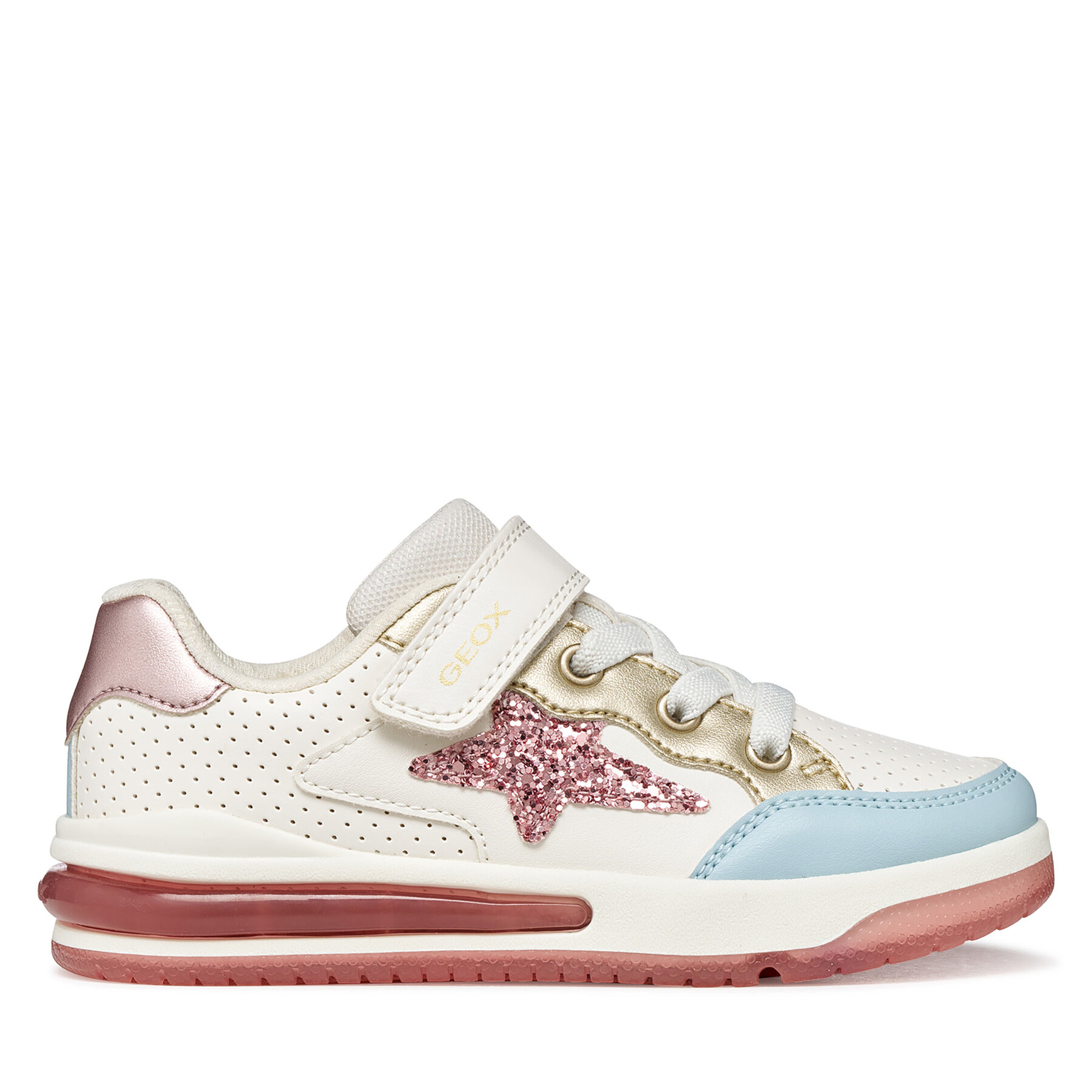 Sneakers Geox J Sketlite Girl J65NWA 054AJ C1Z8W D Alb