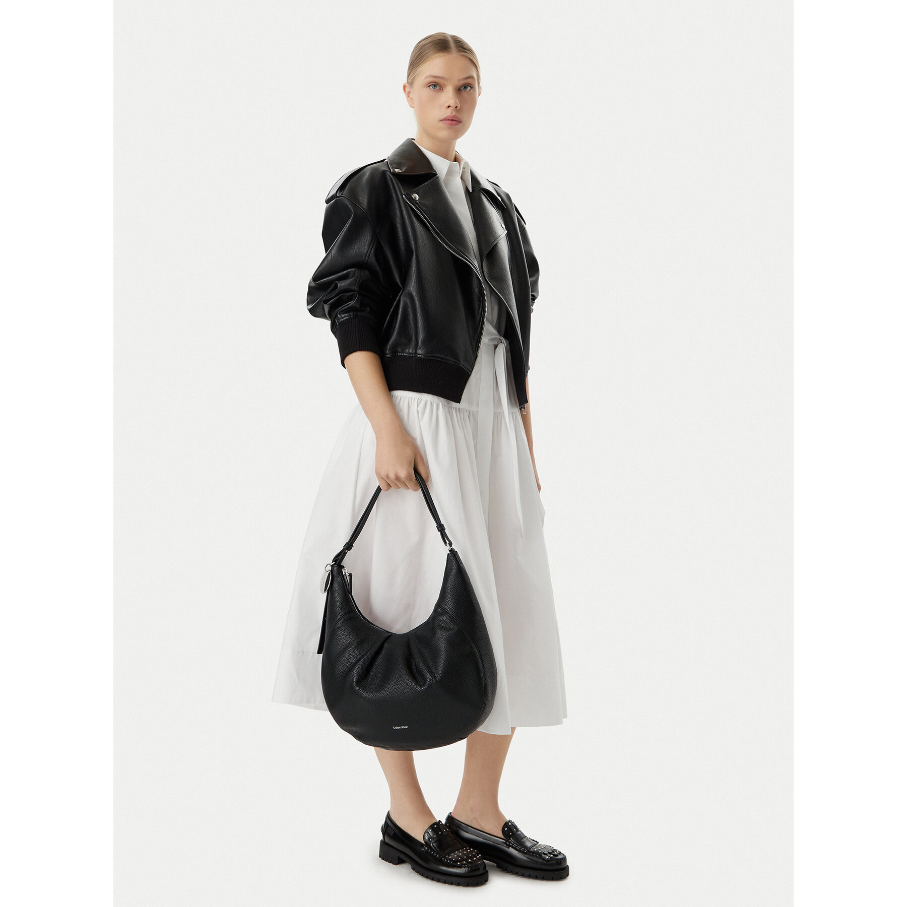 Geantă Calvin Klein Engraved Hw LV04F3555G Negru