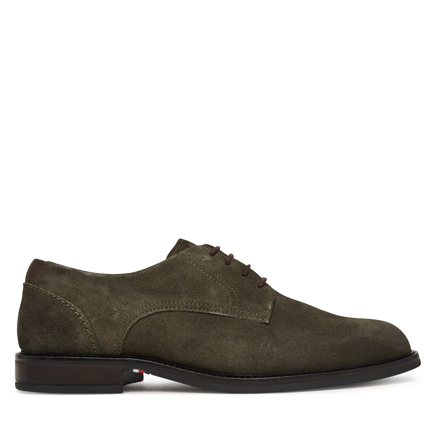 Poltopánky Tommy Hilfiger Corporate Dressy Suede Shoe FM0FM05969 Zelená
