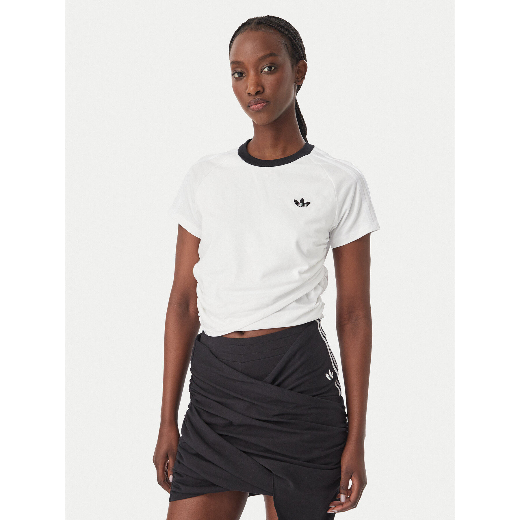 adidas T-shirt Adiluna Season 2 X Jennie Layered LD4968 Bijela Regular Fit