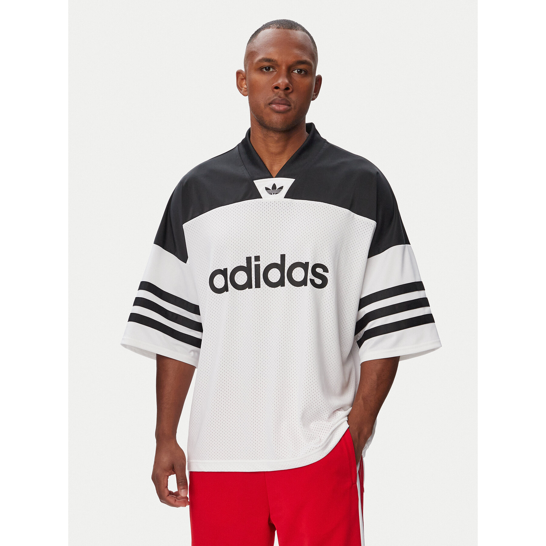 adidas T-shirt Adicolor KR1403 Bijela Loose Fit