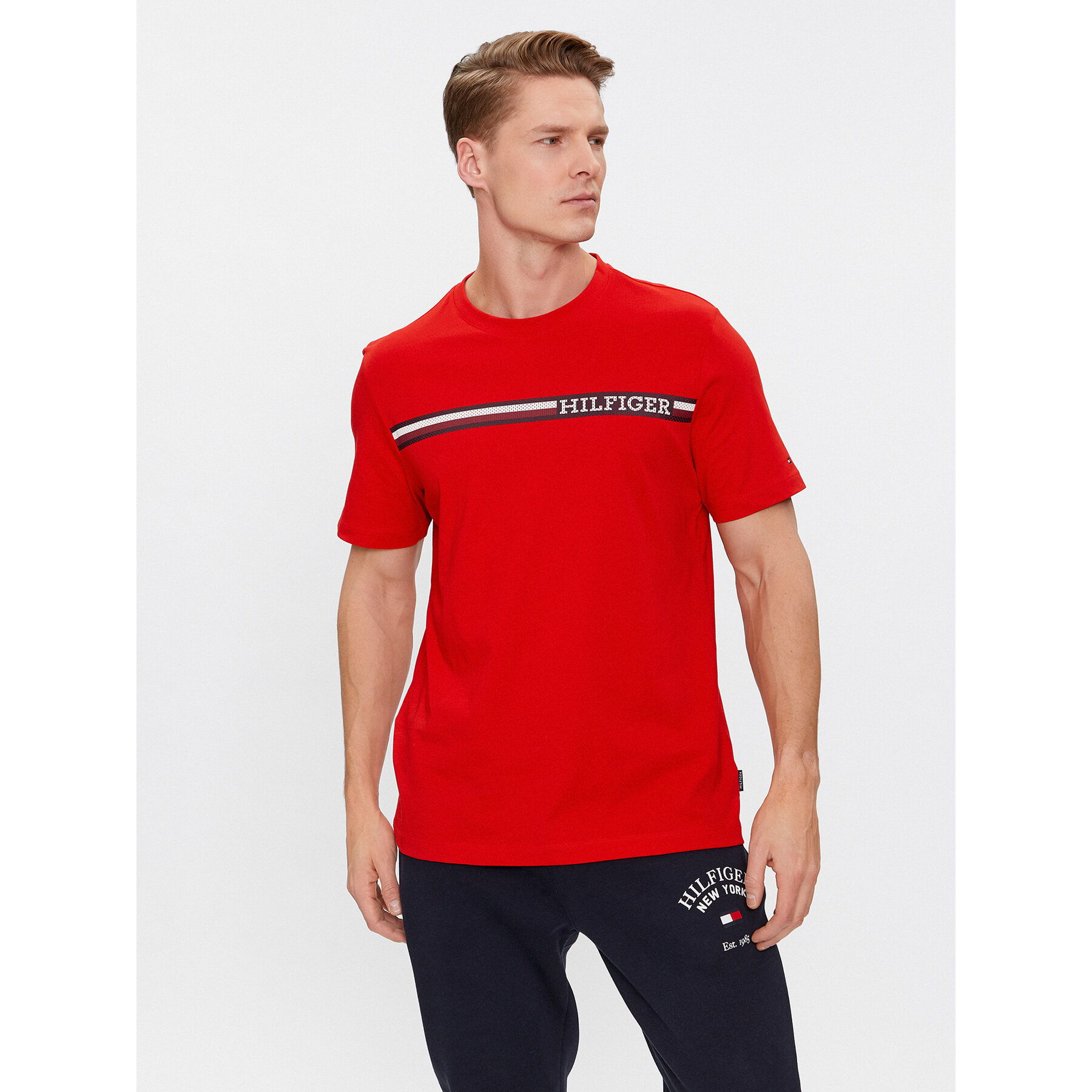 Tommy Hilfiger T-Shirt Monotype MW0MW33688 Κόκκινο Regular Fit
