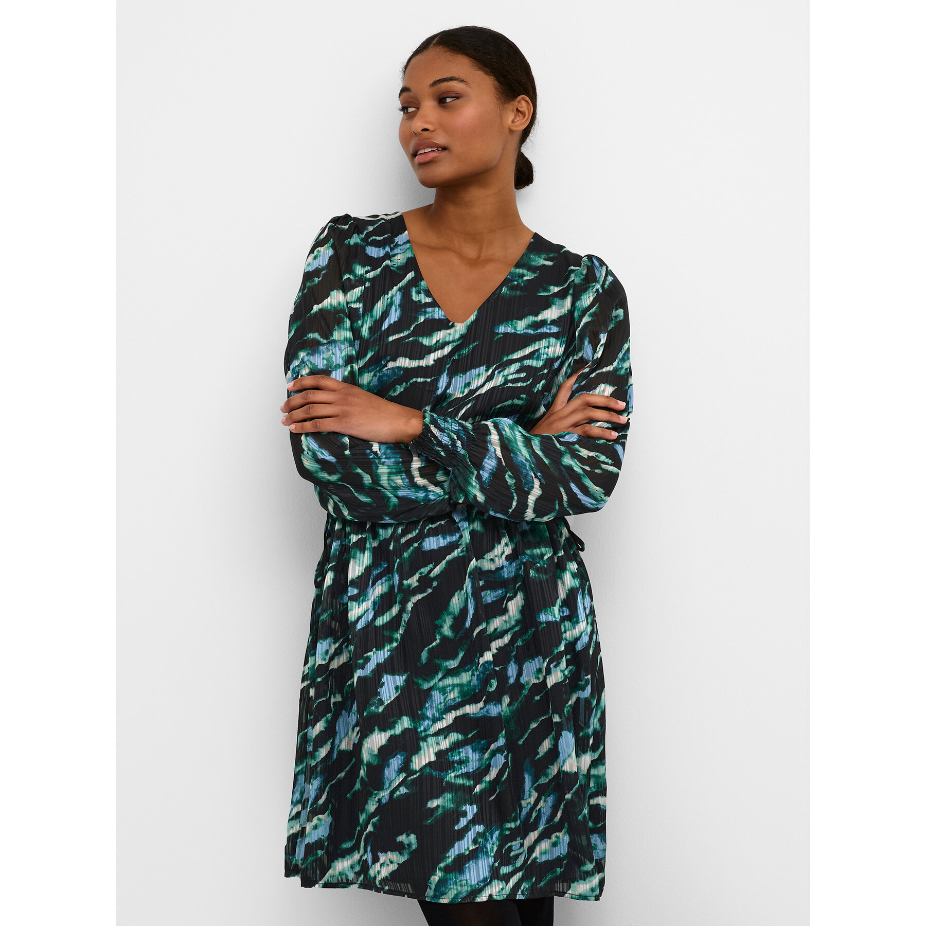 Kaffe Kleid für den Alltag Chucky 10508128 Grün Regular Fit