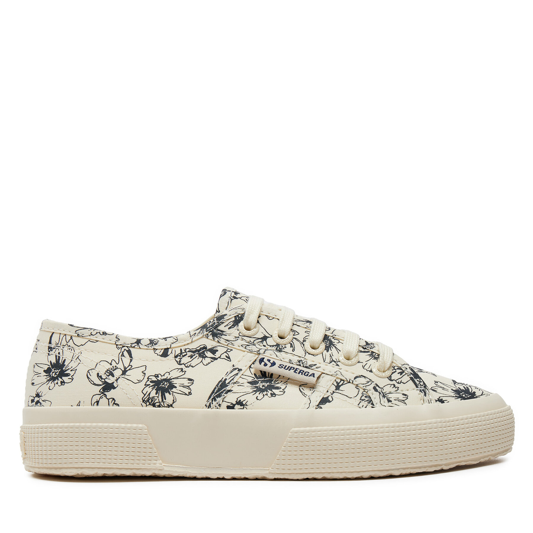  Teniszcipő Superga Sketched Flowers 2750 S6122NW Bézs akciós termékkép 1