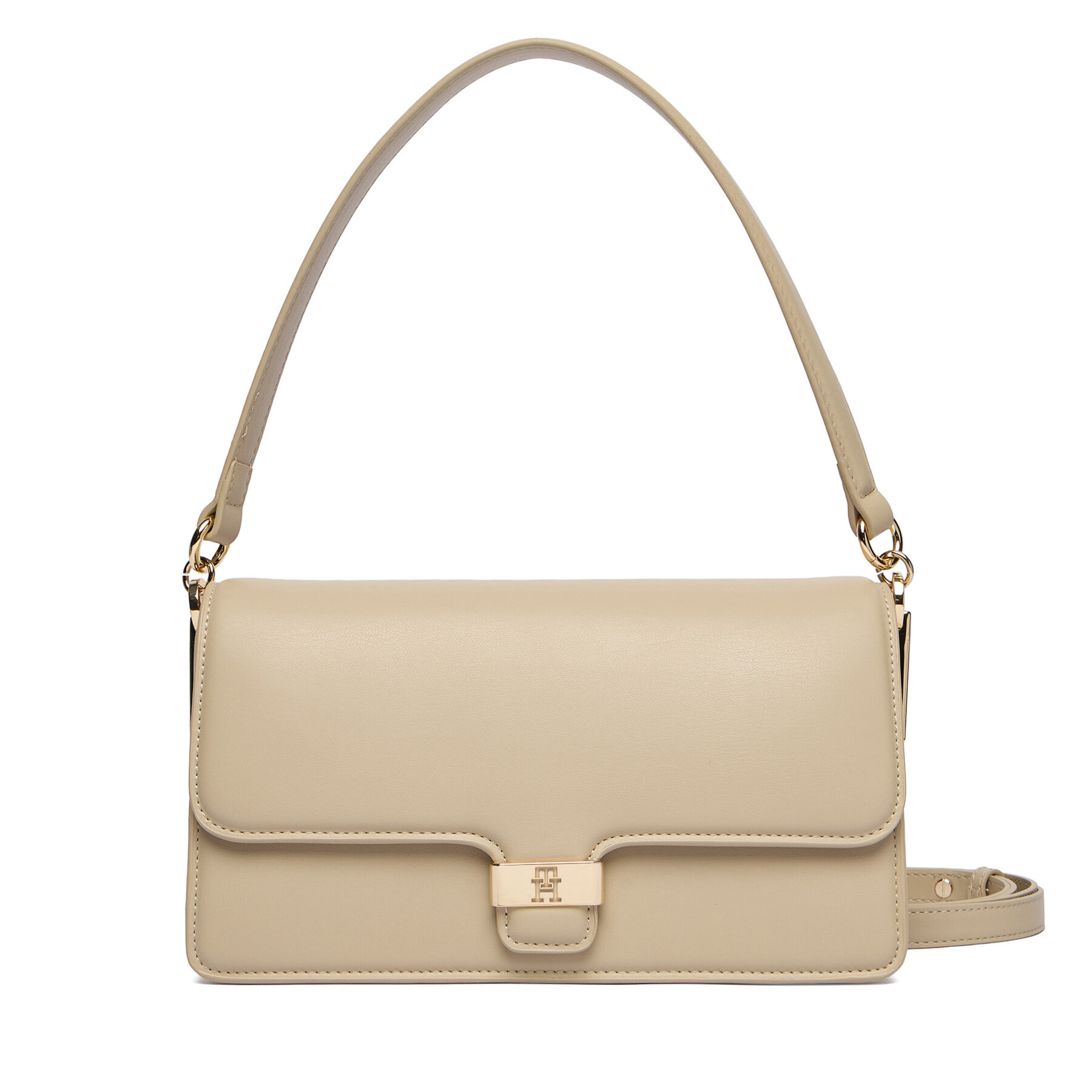 Geantă Tommy Hilfiger Heritage Conv Crossover AW0AW18029 Écru