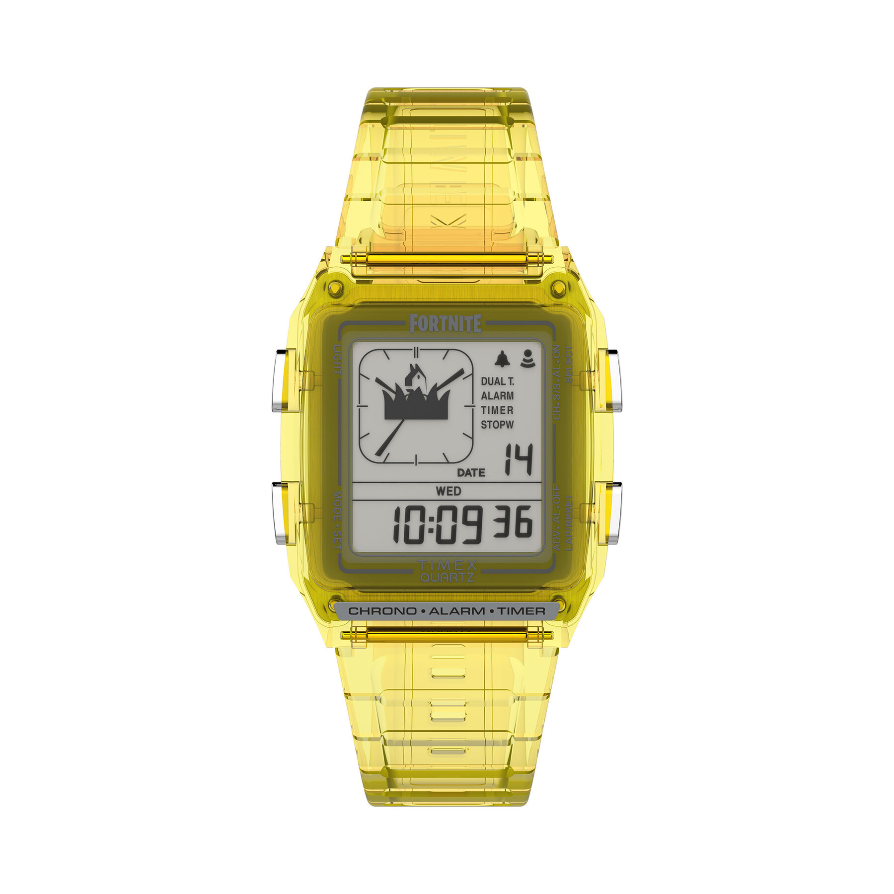 Timex Ρολόι Timex Q Timex Lca X Fortnite® Chronograph TW2W96600 Κίτρινο