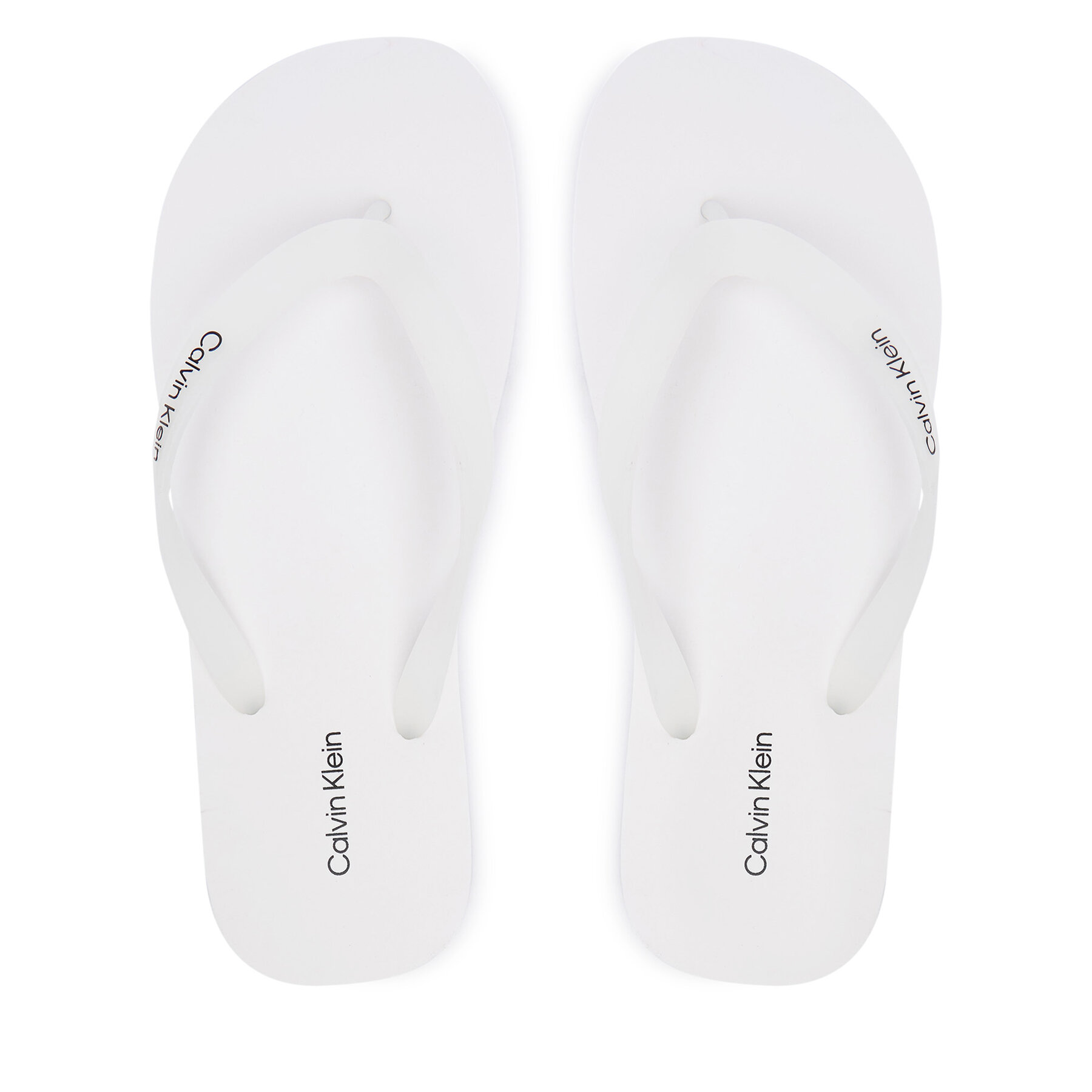 Žabky Calvin Klein Logo Strap HM0HM02105 Biela