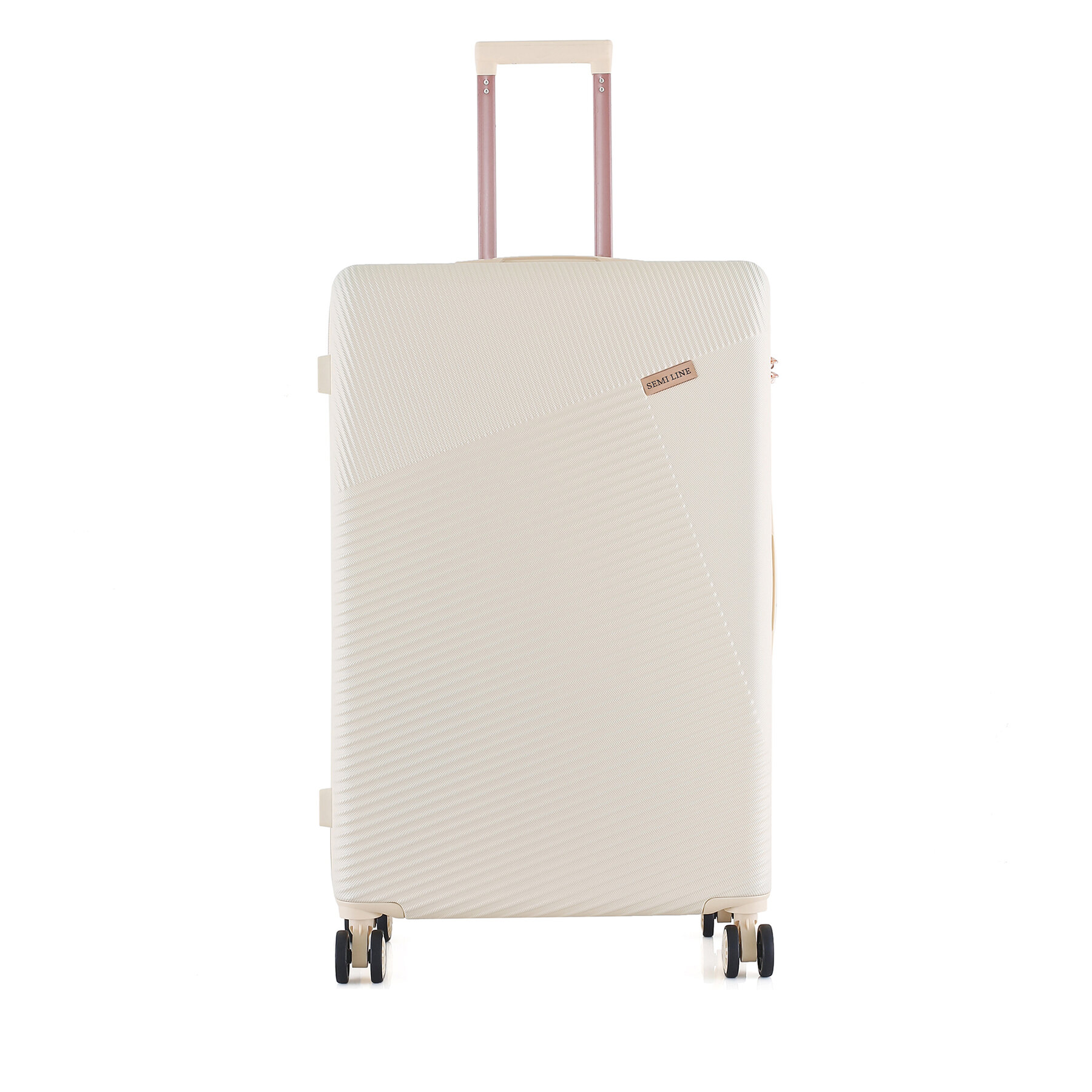 Valise grande Semi Line T5757-4 Écru