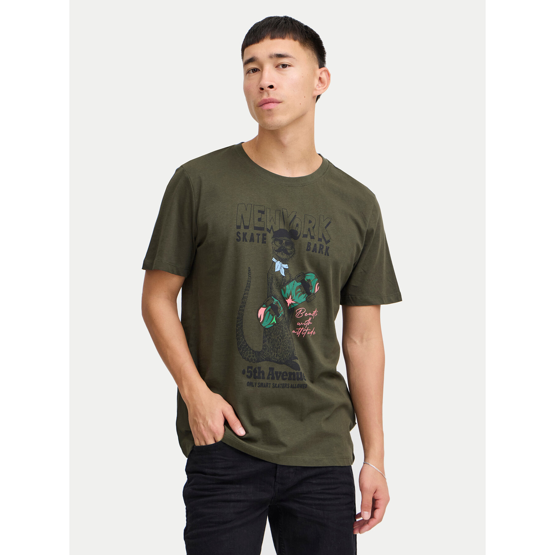 Blend T-shirt 20717748 Verde Regular Fit