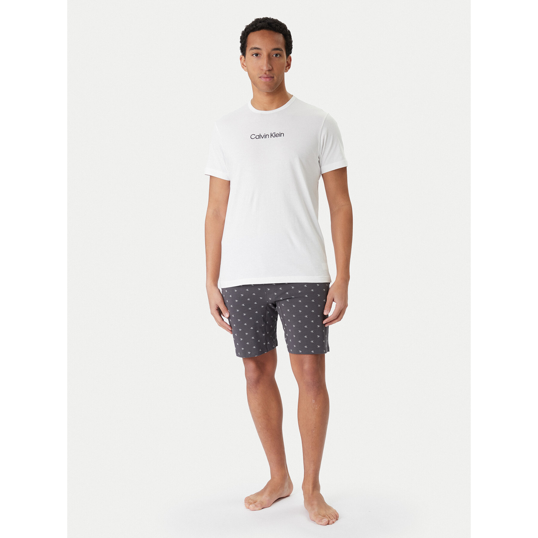 Calvin Klein Underwear Pigiama LV00NM2960 Bianco Regular Fit