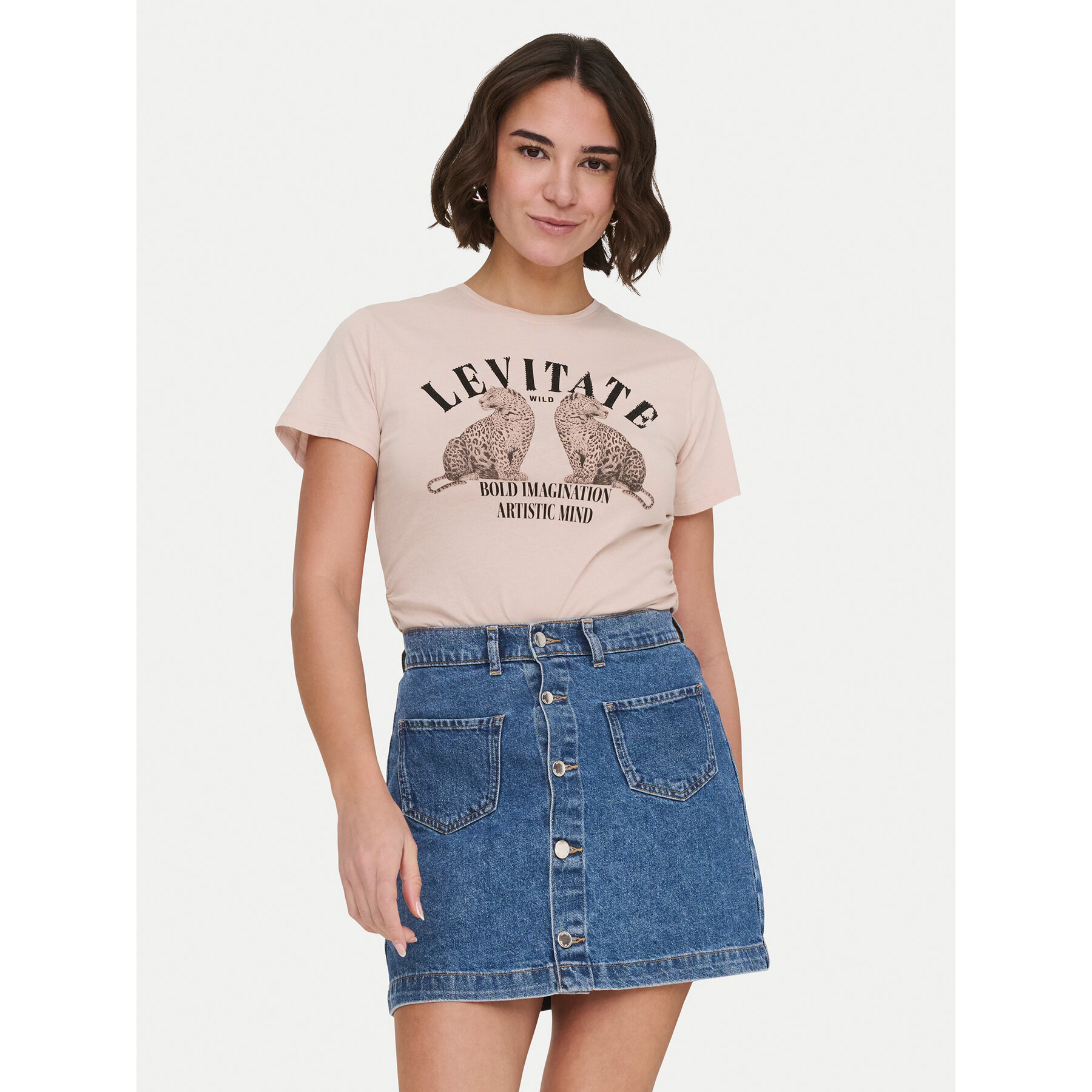 ONLY T-shirt Lucy 15346760 Ružičasta Regular Fit