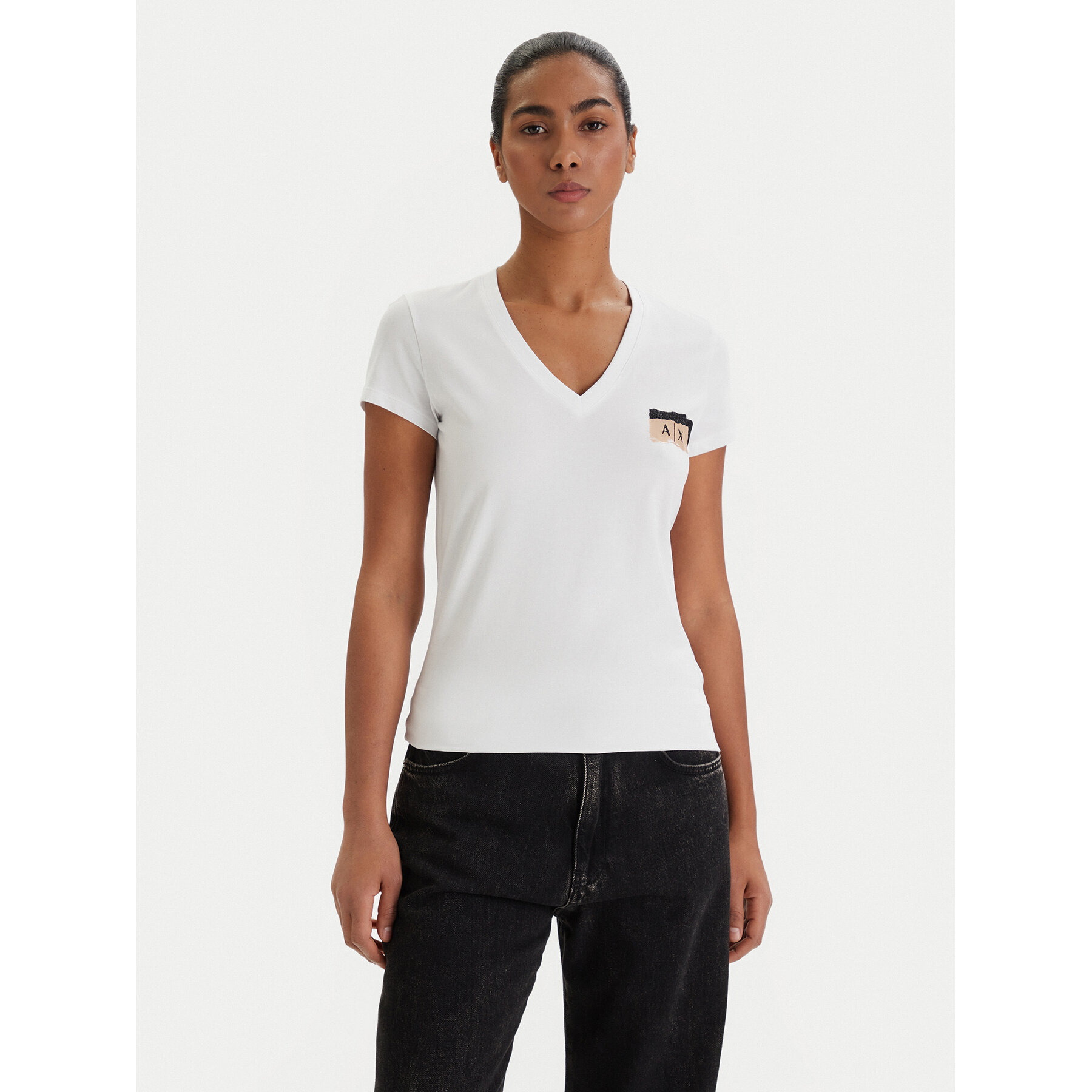 Armani Exchange Majica XW001803 AF16294 U0002 Bela Regular Fit